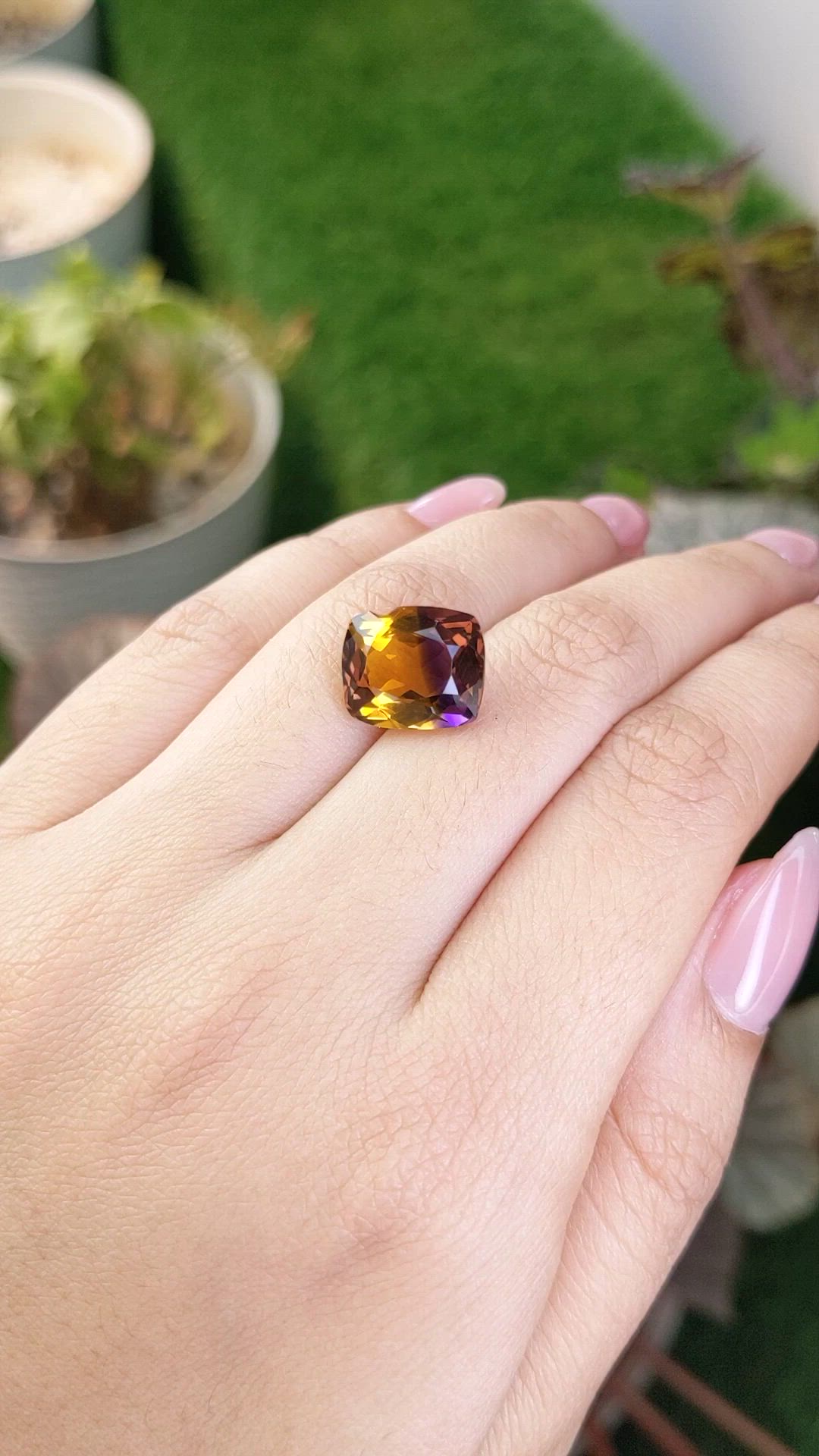 7.85 Ct. Bi Color Ametrine from Brazil Size Video