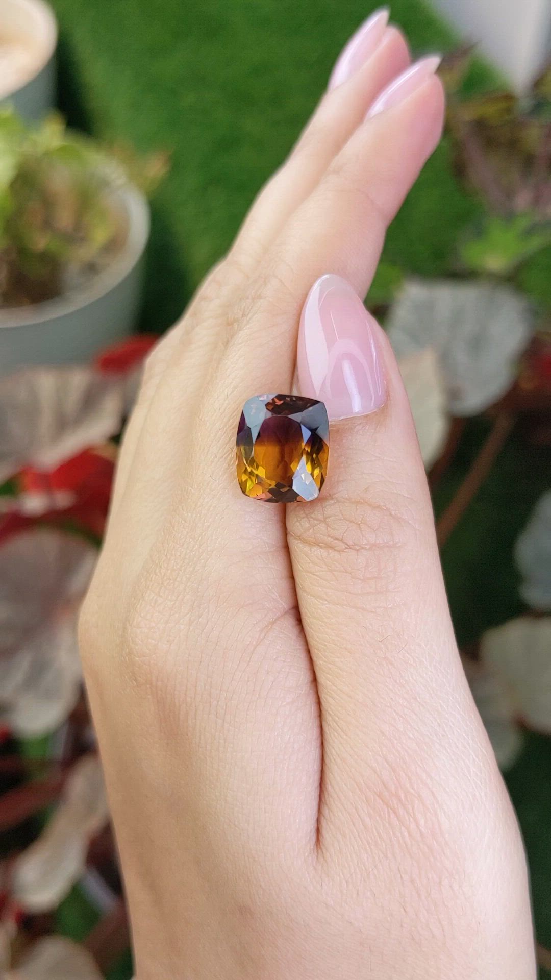 7.85 Ct. Bi Color Ametrine from Brazil Size Video