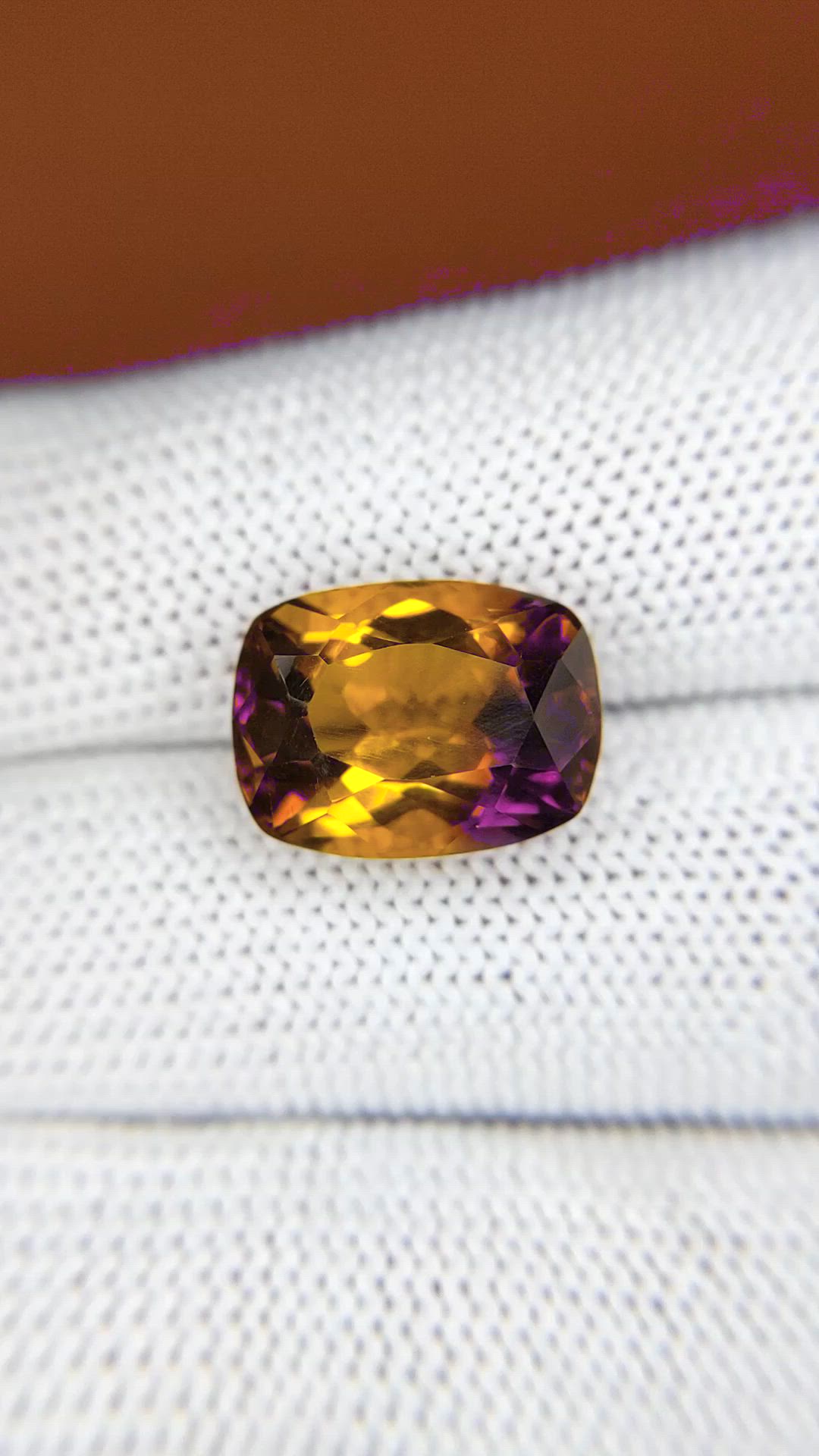 7.26 Ct. Bi Color Ametrine from Brazil Size Video