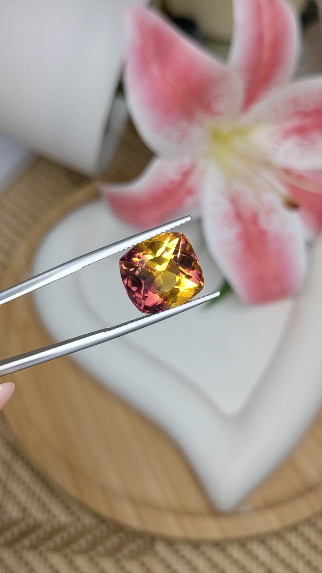 8.60 Ct. Bi Color Ametrine from Brazil Size Video
