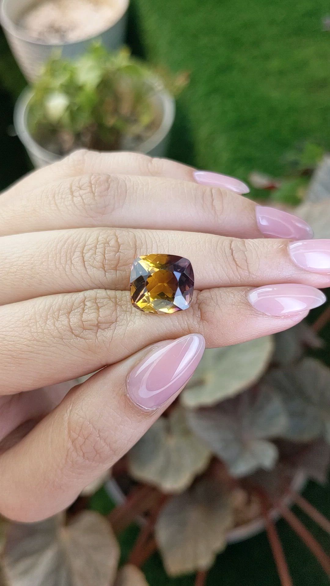 8.60 Ct. Bi Color Ametrine from Brazil Size Video