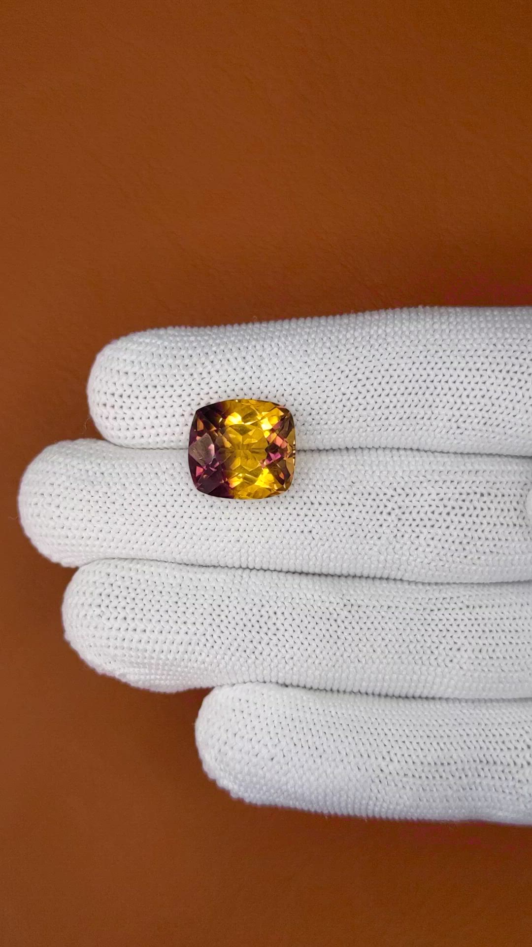8.60 Ct. Bi Color Ametrine from Brazil Size Video