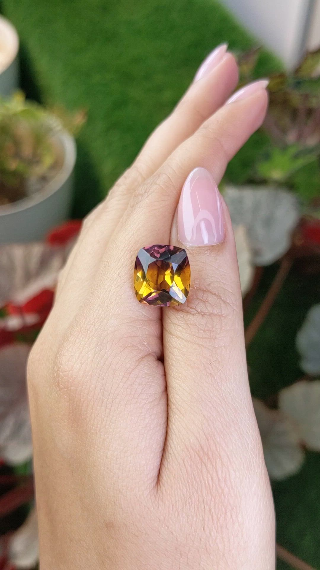 8.60 Ct. Bi Color Ametrine from Brazil Size Video