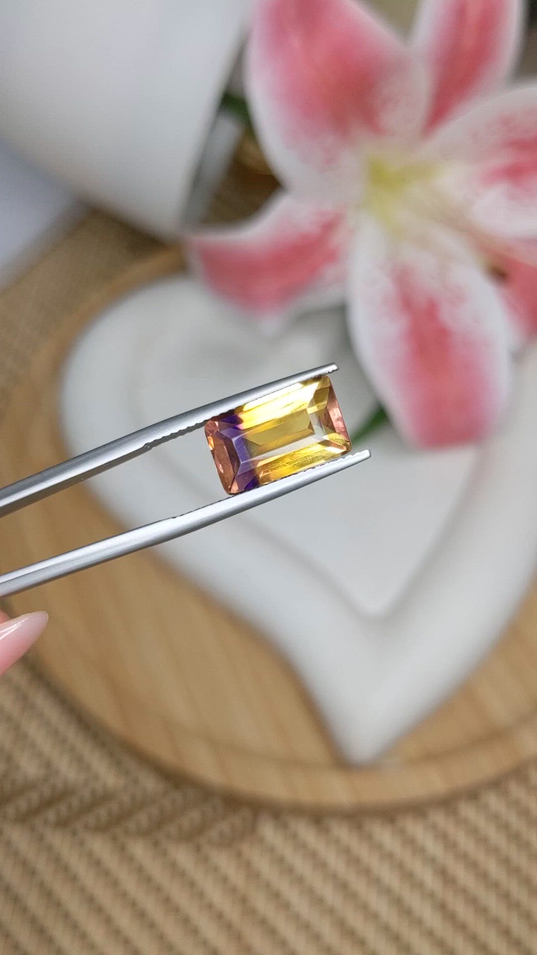5.01 Ct. Bi Color Ametrine from Brazil Size Video