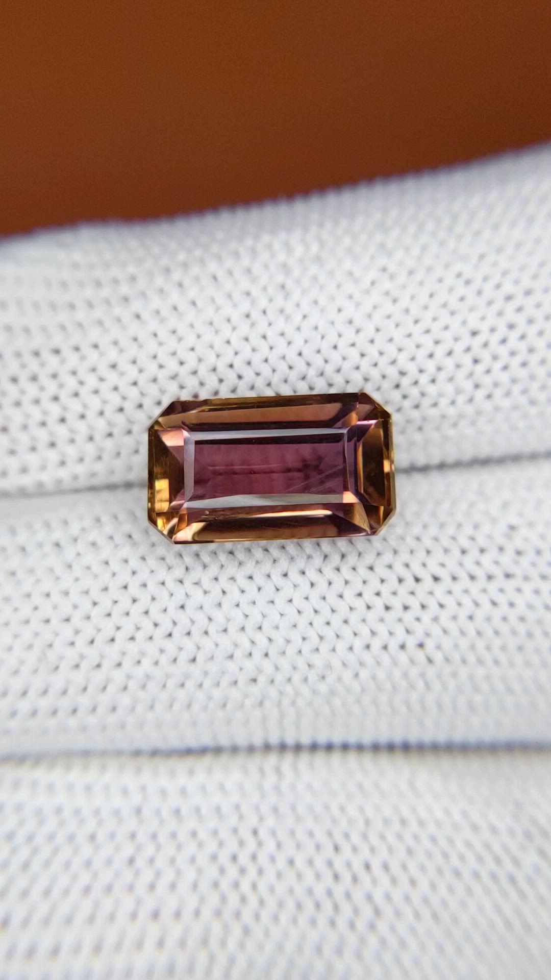 5.44 Ct. Bi Color Ametrine from Brazil Size Video