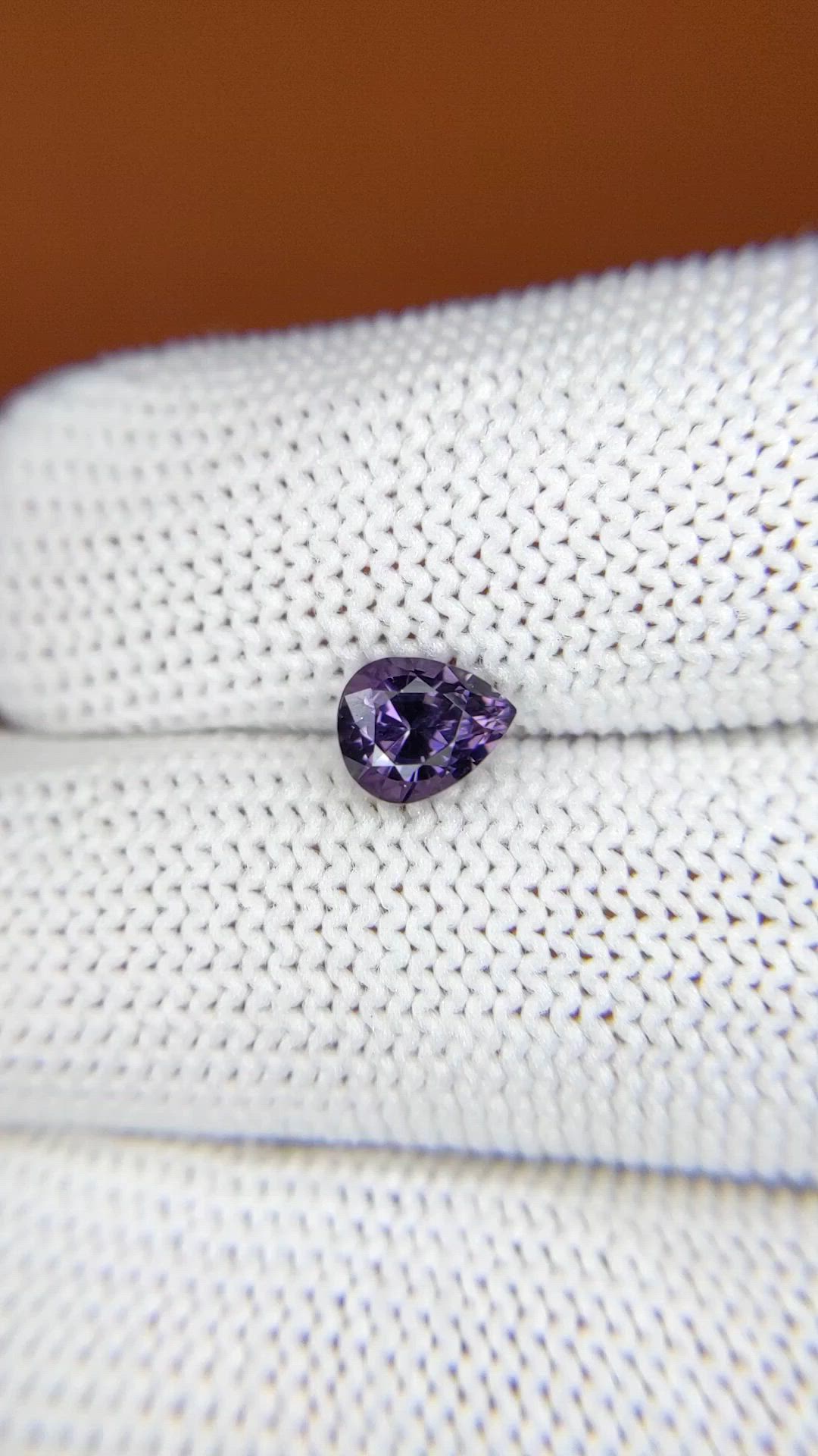 0.93 Ct. Purple Spinel from Ceylon (Sri Lanka) Size Video