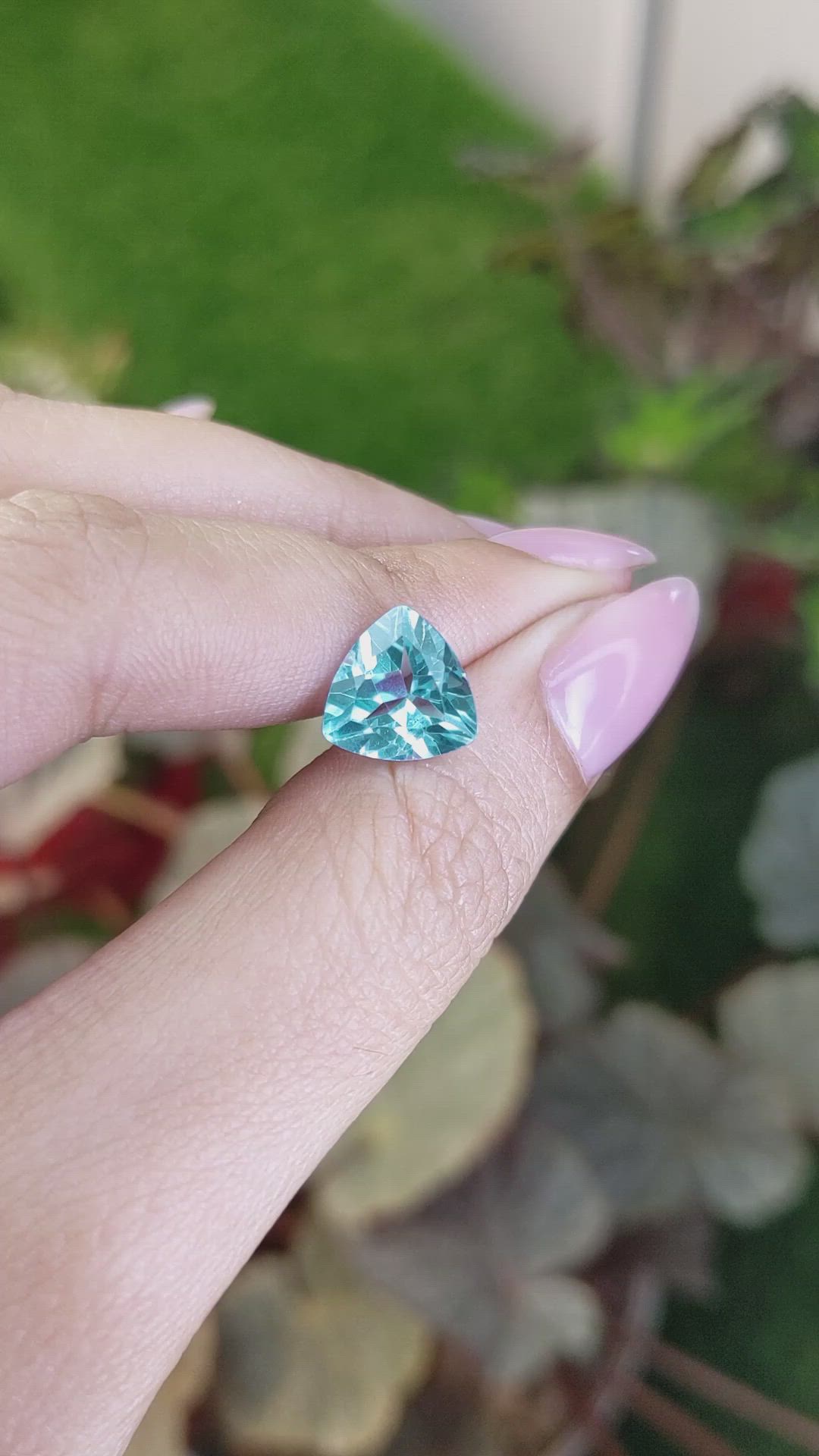 4.19 Ct. Sky Blue Topaz from Ceylon (Sri Lanka) Size Video