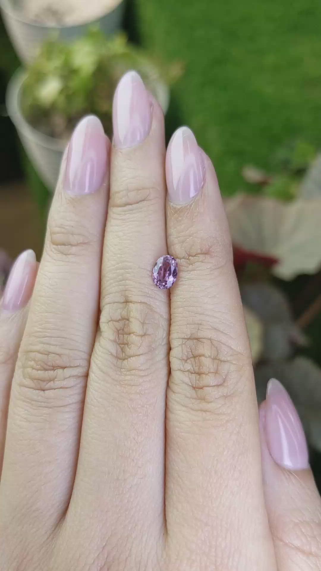 0.82 Ct. Purple Spinel from Ceylon (Sri Lanka) Size Video