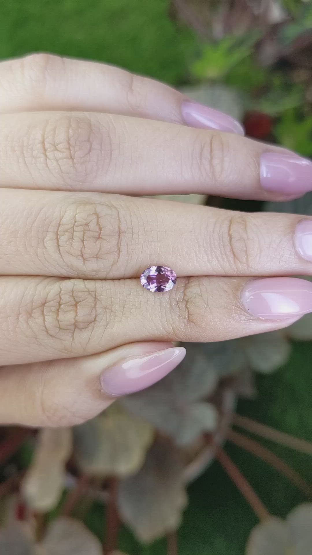 0.82 Ct. Purple Spinel from Ceylon (Sri Lanka) Size Video