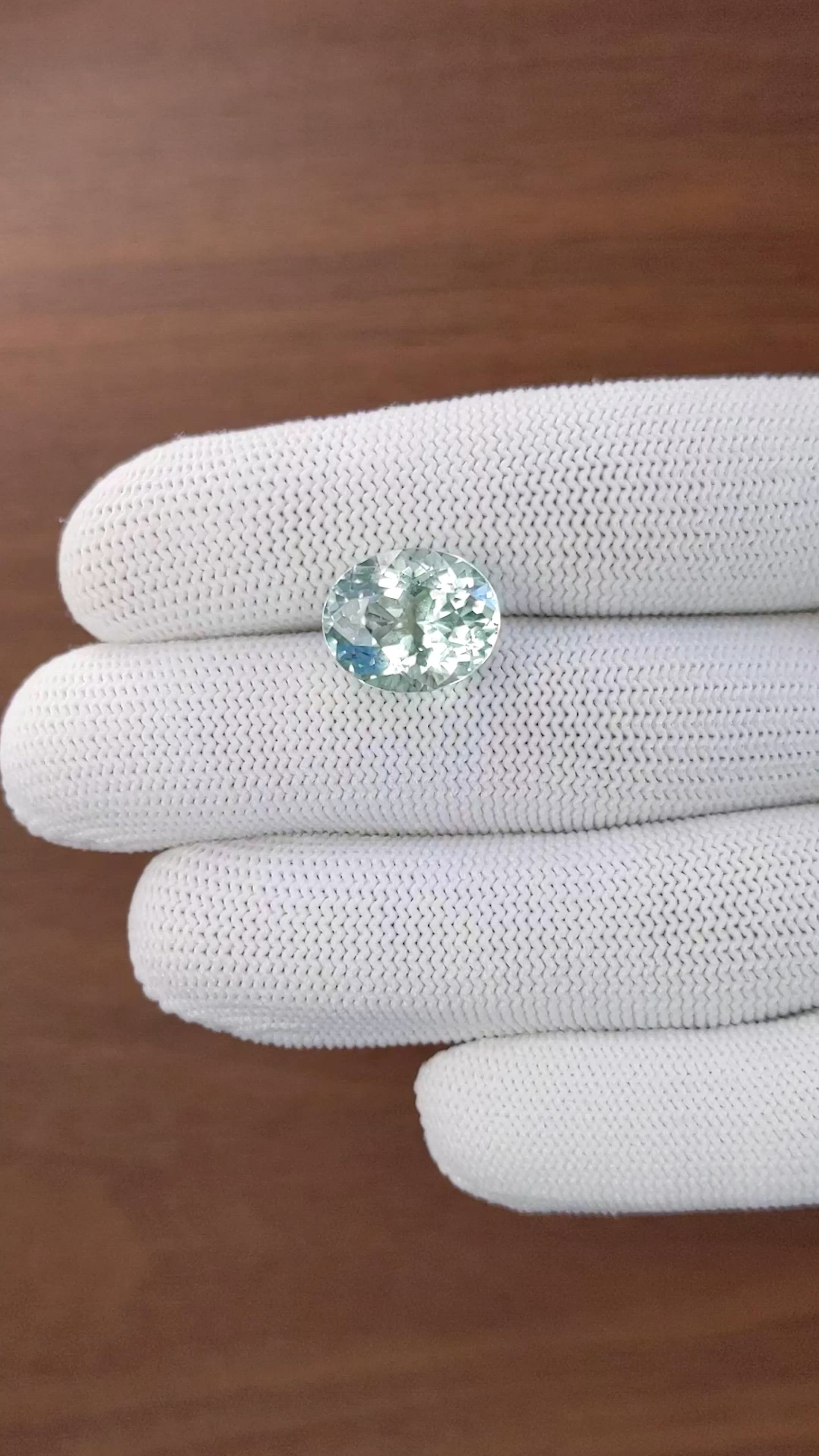 8.33 Ct. Green Beryl from Ceylon (Sri Lanka) Size Video