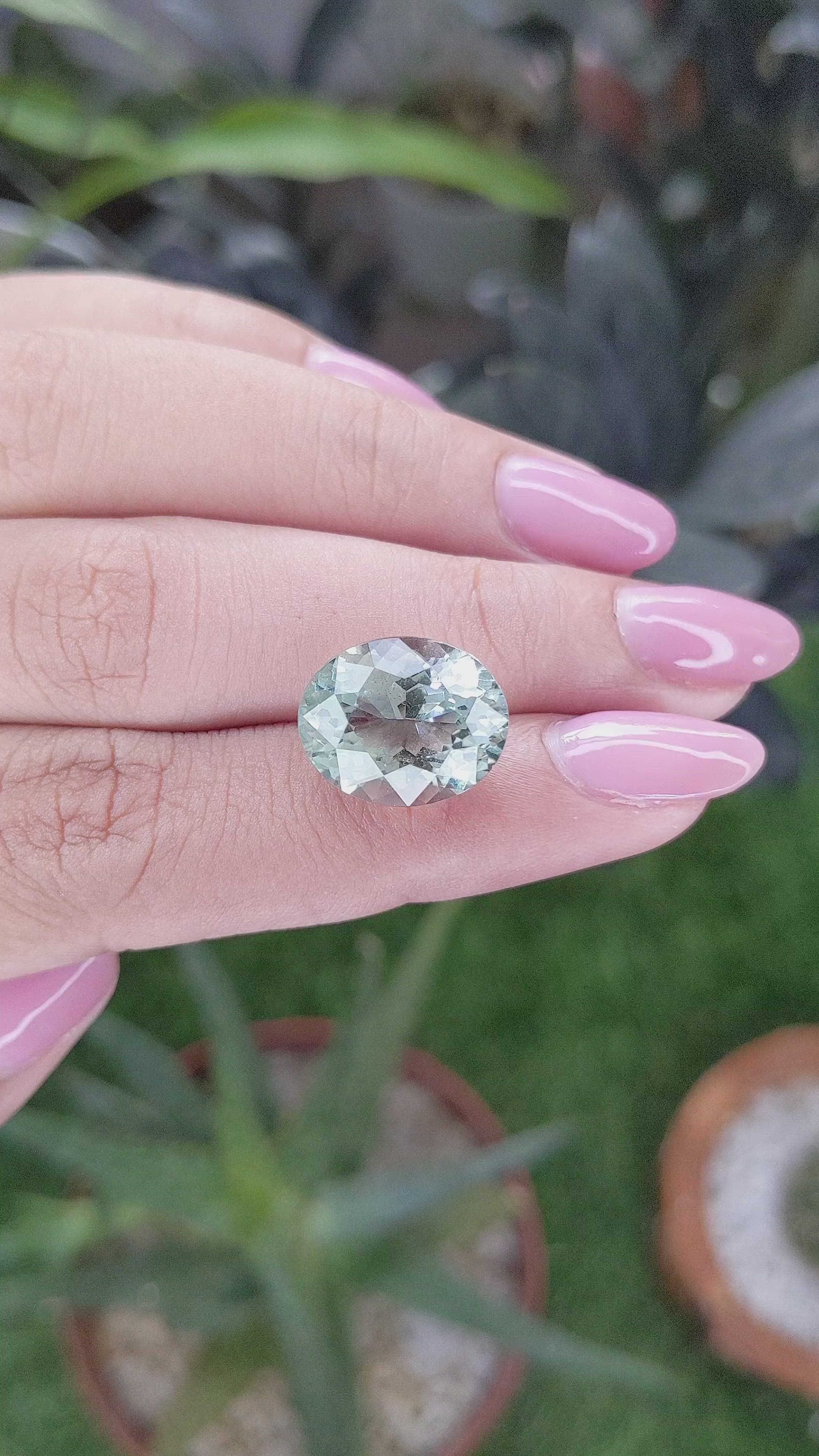 8.33 Ct. Green Beryl from Ceylon (Sri Lanka) Size Video