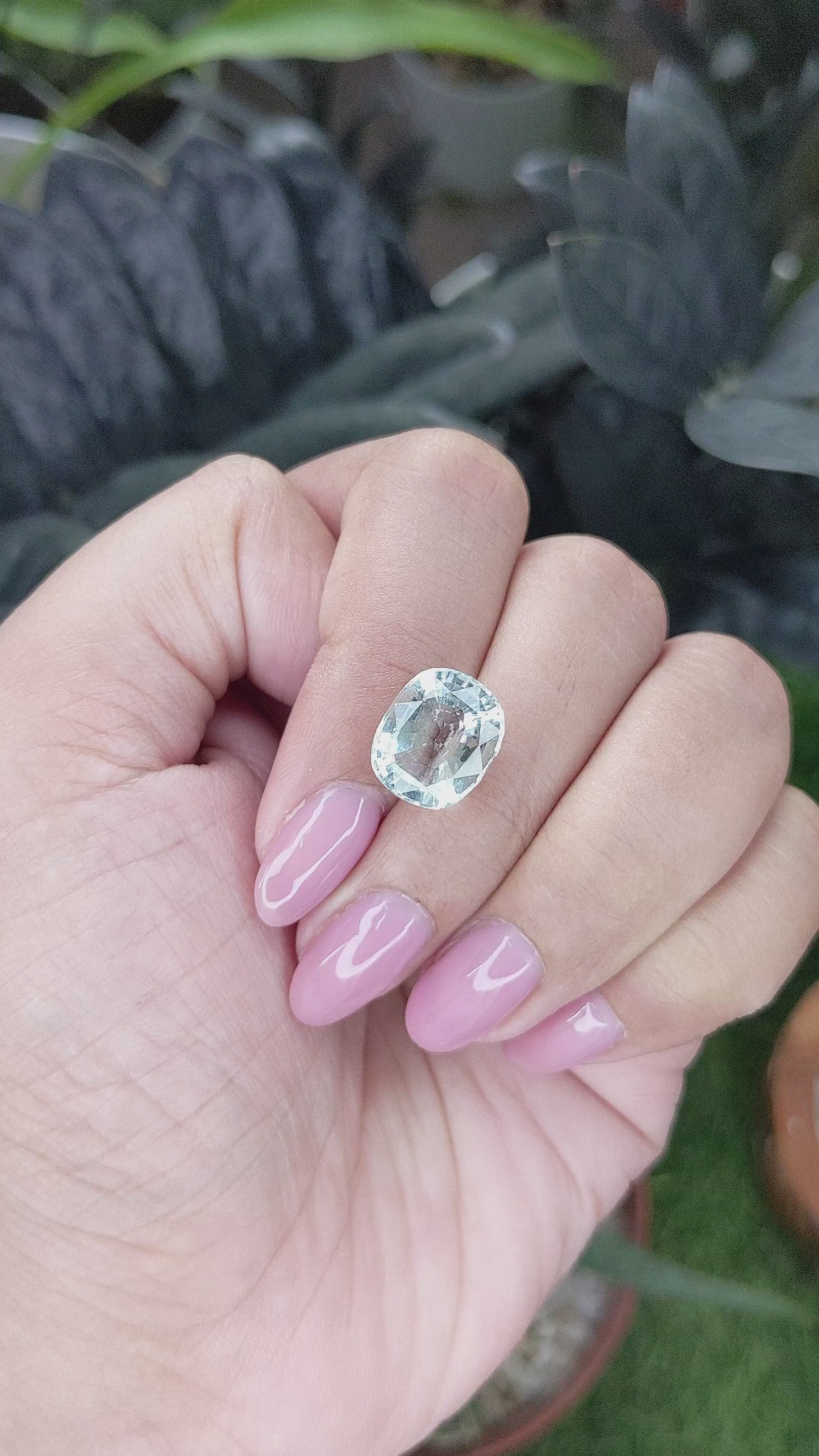5.00 Ct. Green Beryl from Ceylon (Sri Lanka) Size Video