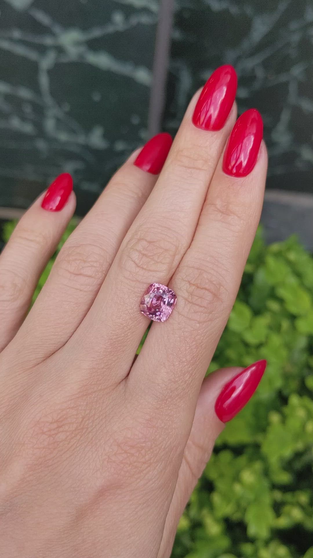 3.12 Ct. Pink Spinel from Ceylon (Sri Lanka) Size Video