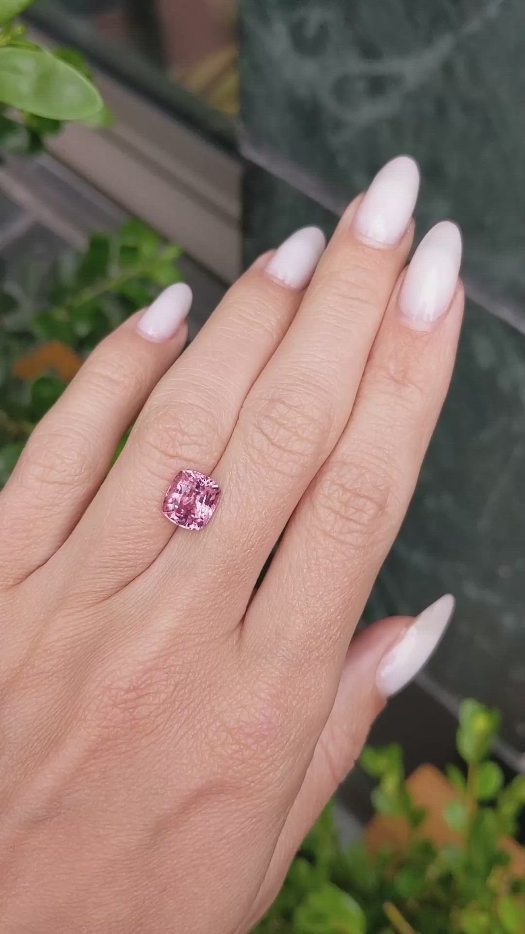 3.12 Ct. Pink Spinel from Ceylon (Sri Lanka) Size Video