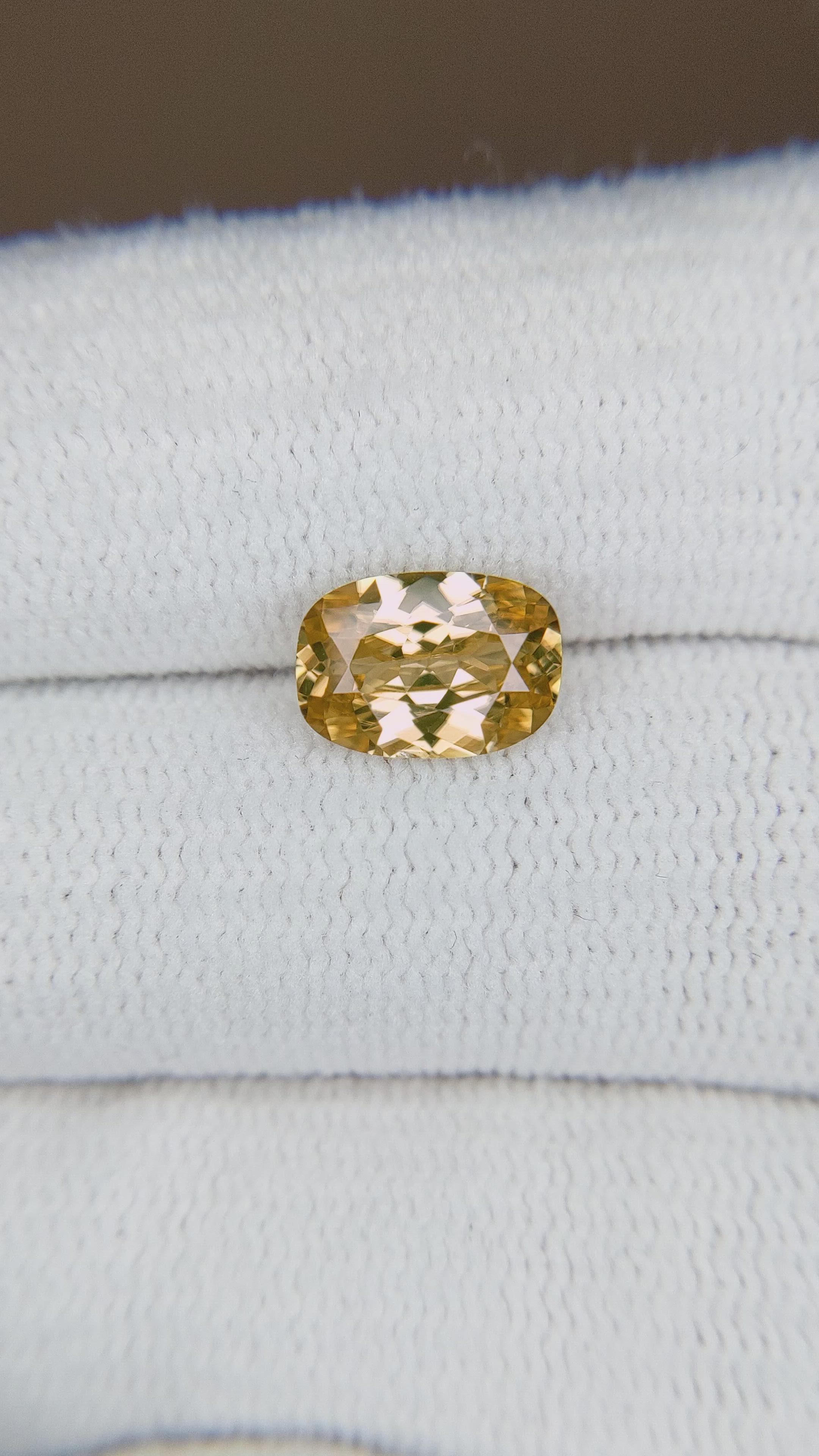 1.96 Ct. Yellowish Brown Zircon from Ceylon (Sri Lanka) Size Video