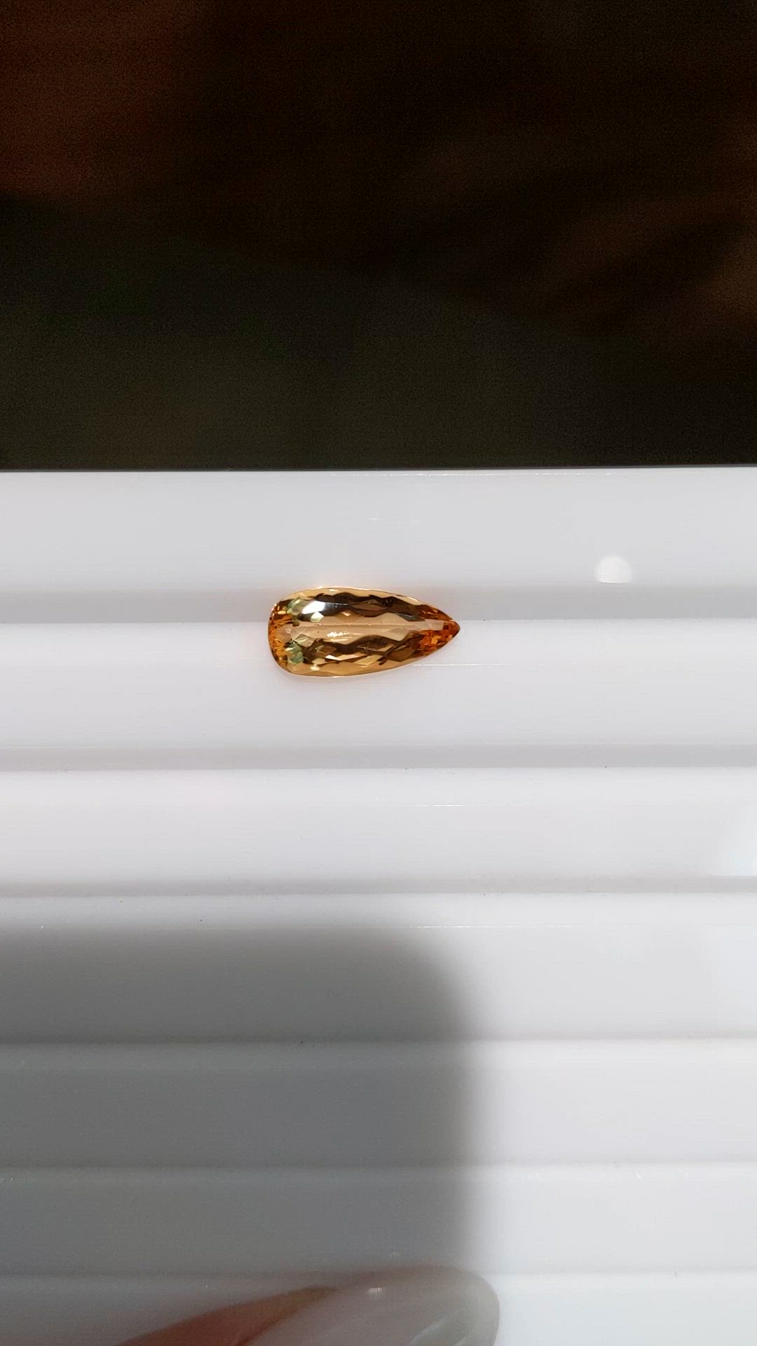 2.75 Ct. Reddish Orange Imperial Topaz from Brazil Size Video