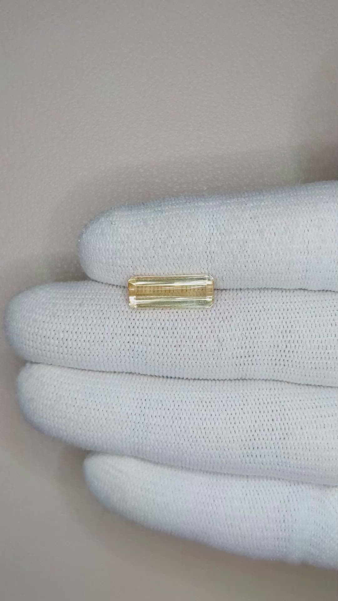 3.62 Ct. Imperial Topaz from Brazil Size Video