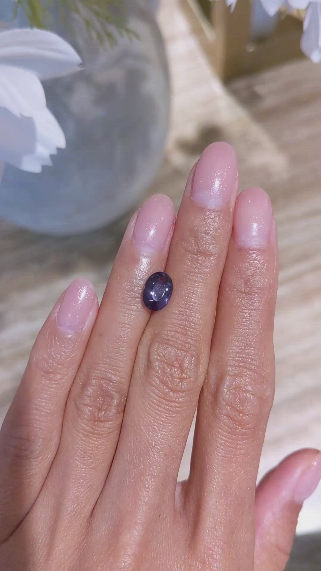 2.32 Ct. Alexandrite from Brazil Size Video