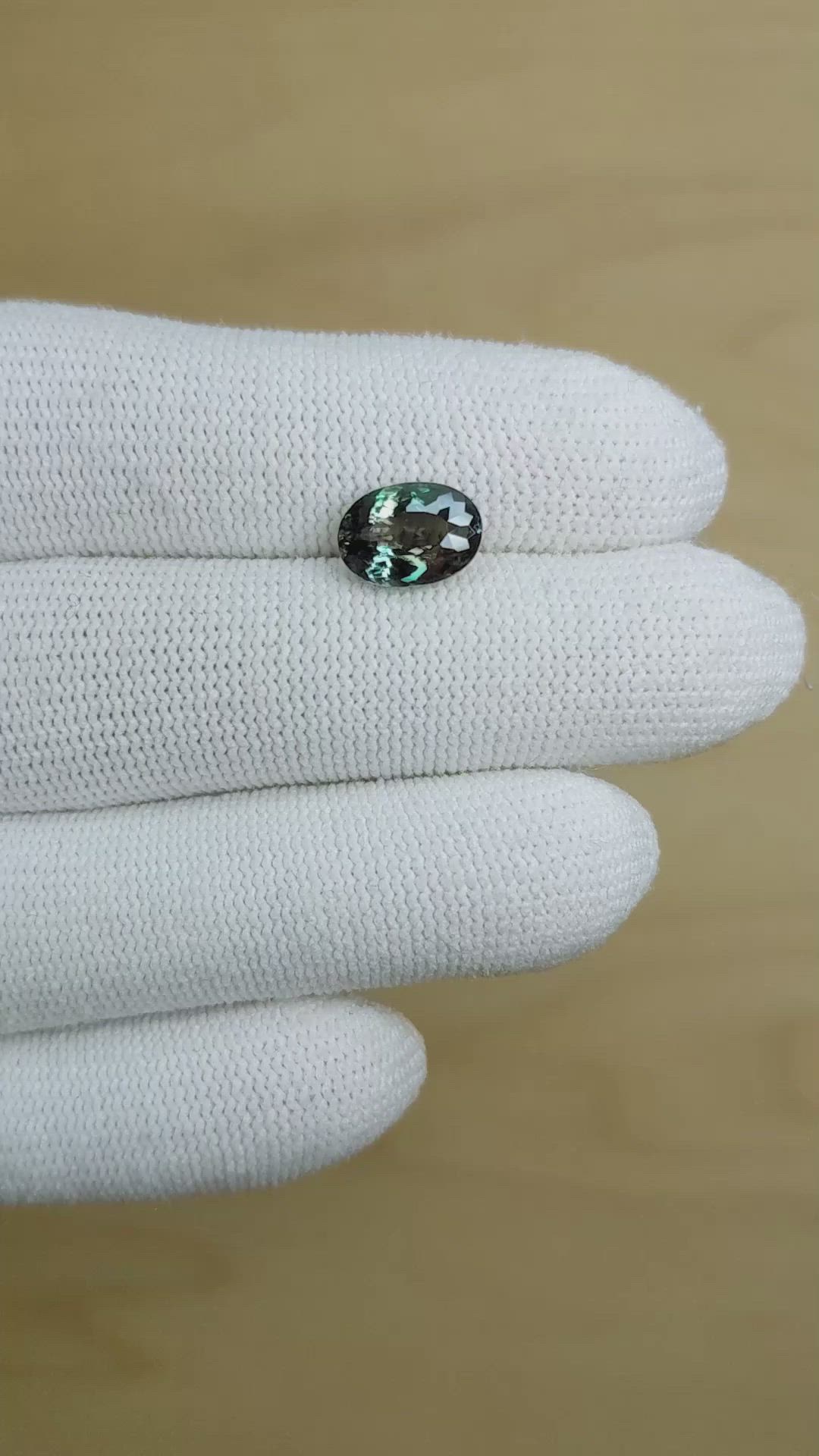2.32 Ct. Alexandrite from Brazil Size Video