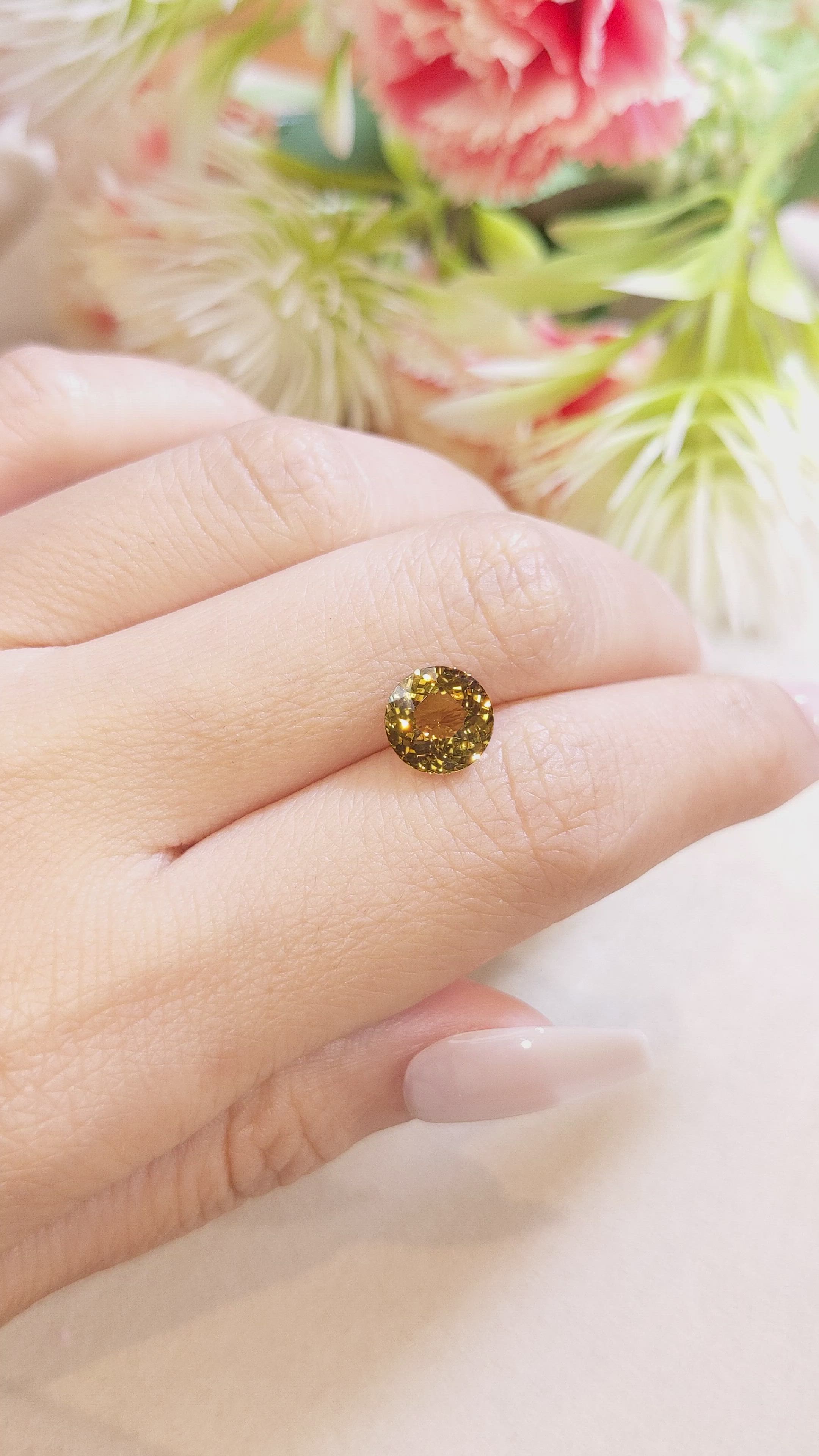 2.66 Ct. Zircon from Ceylon (Sri Lanka) Size Video