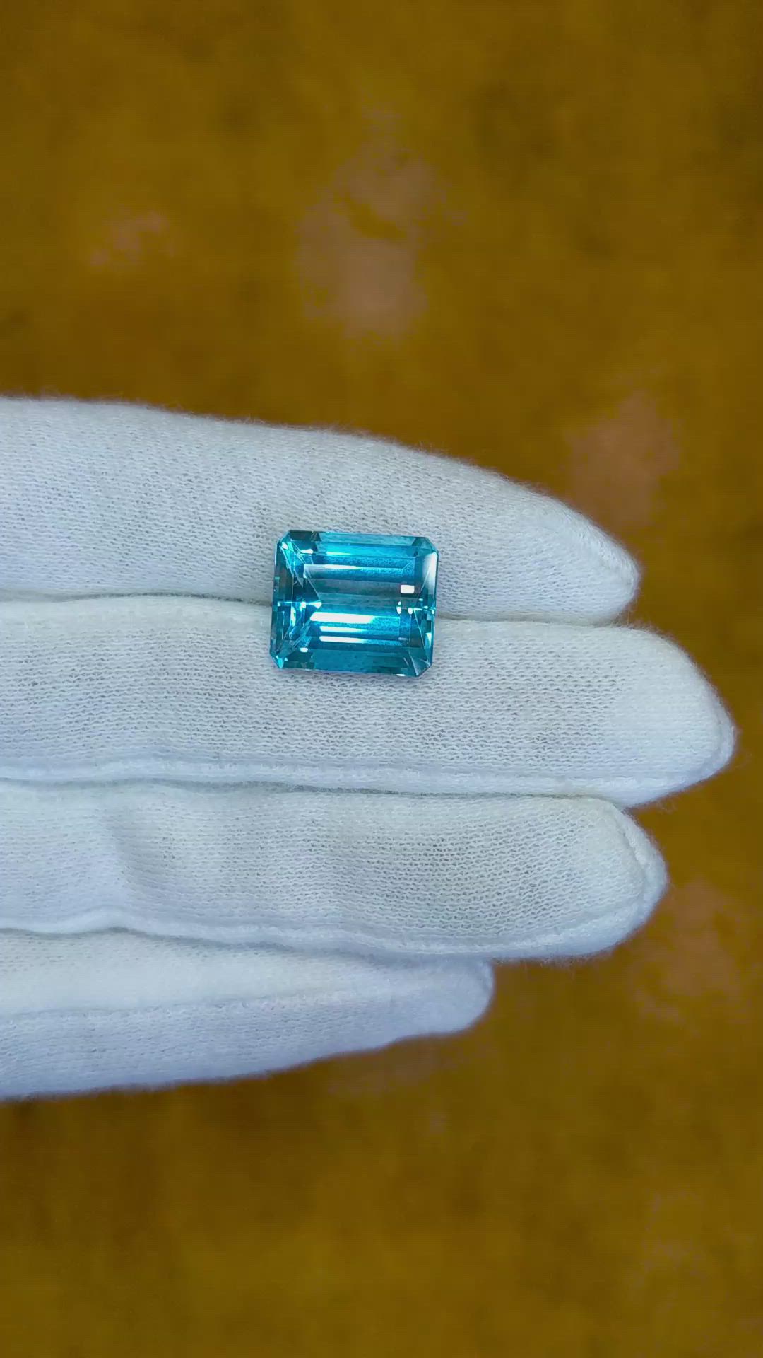 9.54 Ct. Aquamarine from Brazil Size Video