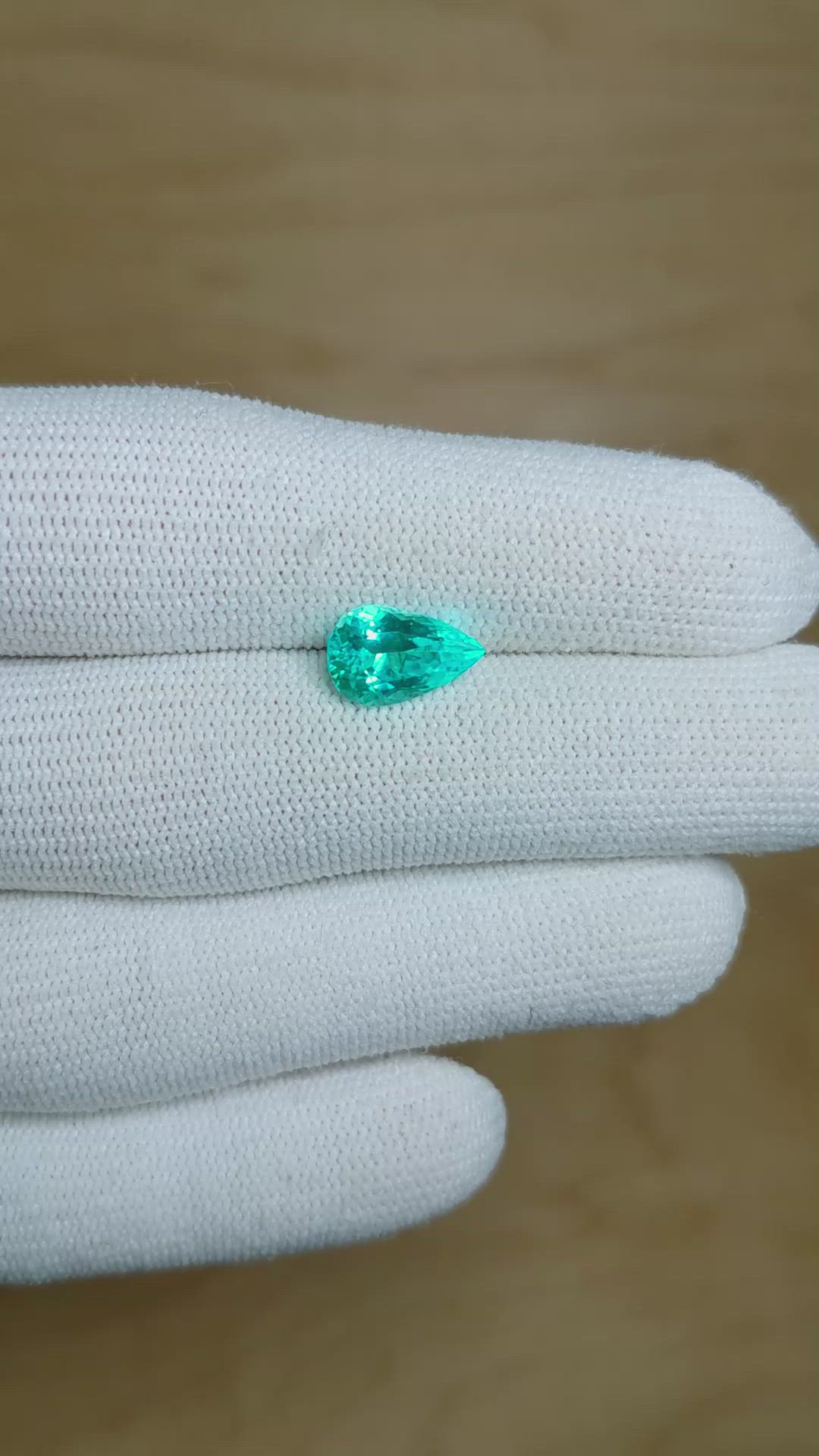 2.13 Ct. Paraiba Tourmaline from Mozambique Size Video