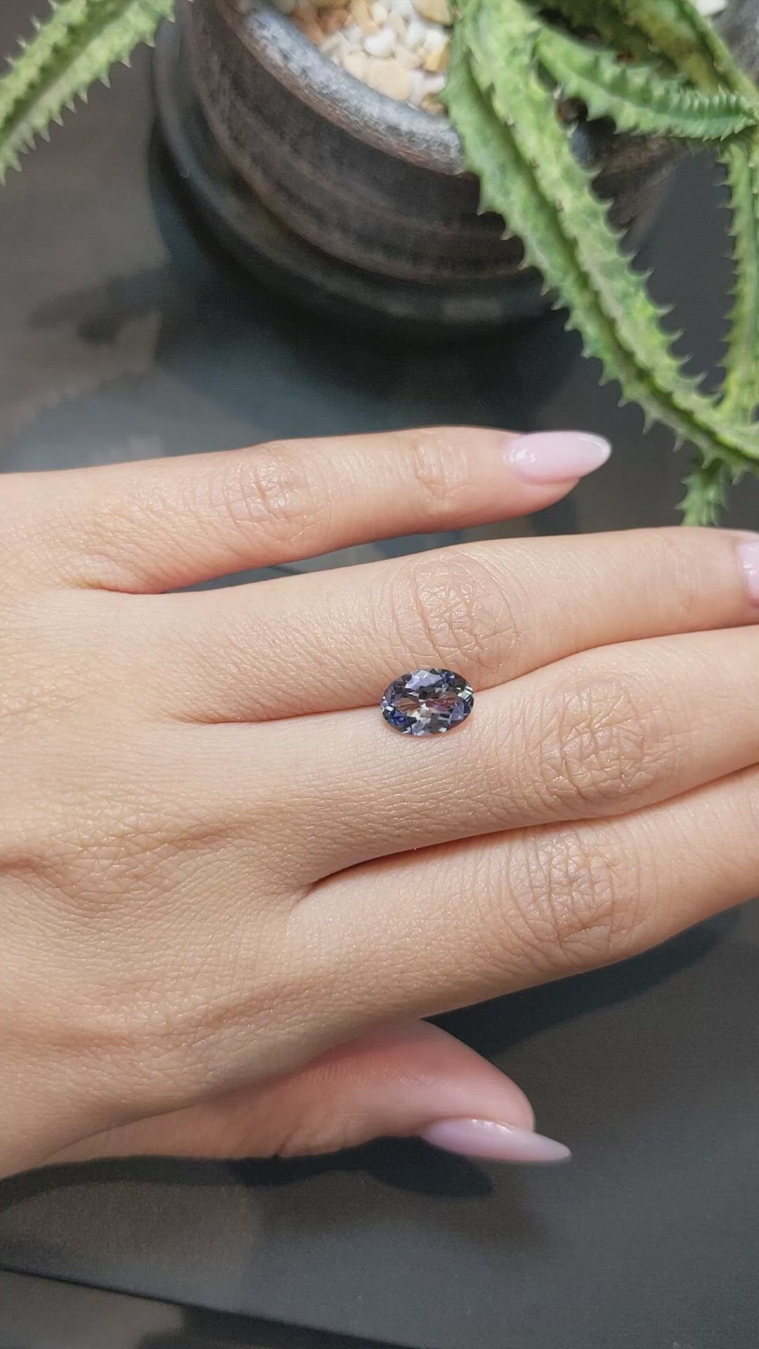 1.60 Ct. Tanzanite from Tanzania Size Video