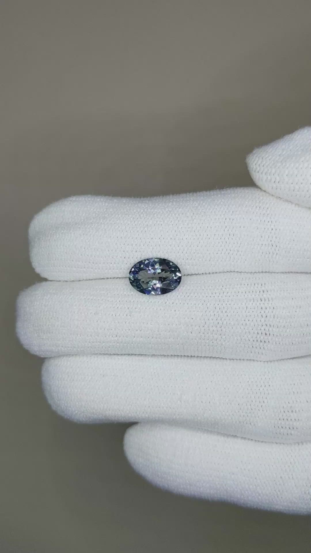 1.60 Ct. Tanzanite from Tanzania Size Video