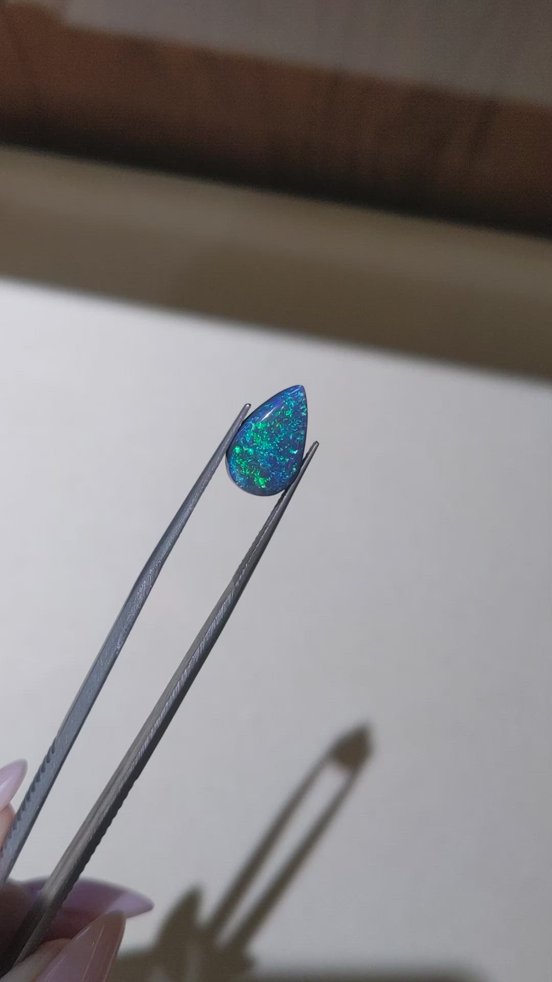 3.12 Ct. Multi Color Black Opal from Australia Size Video