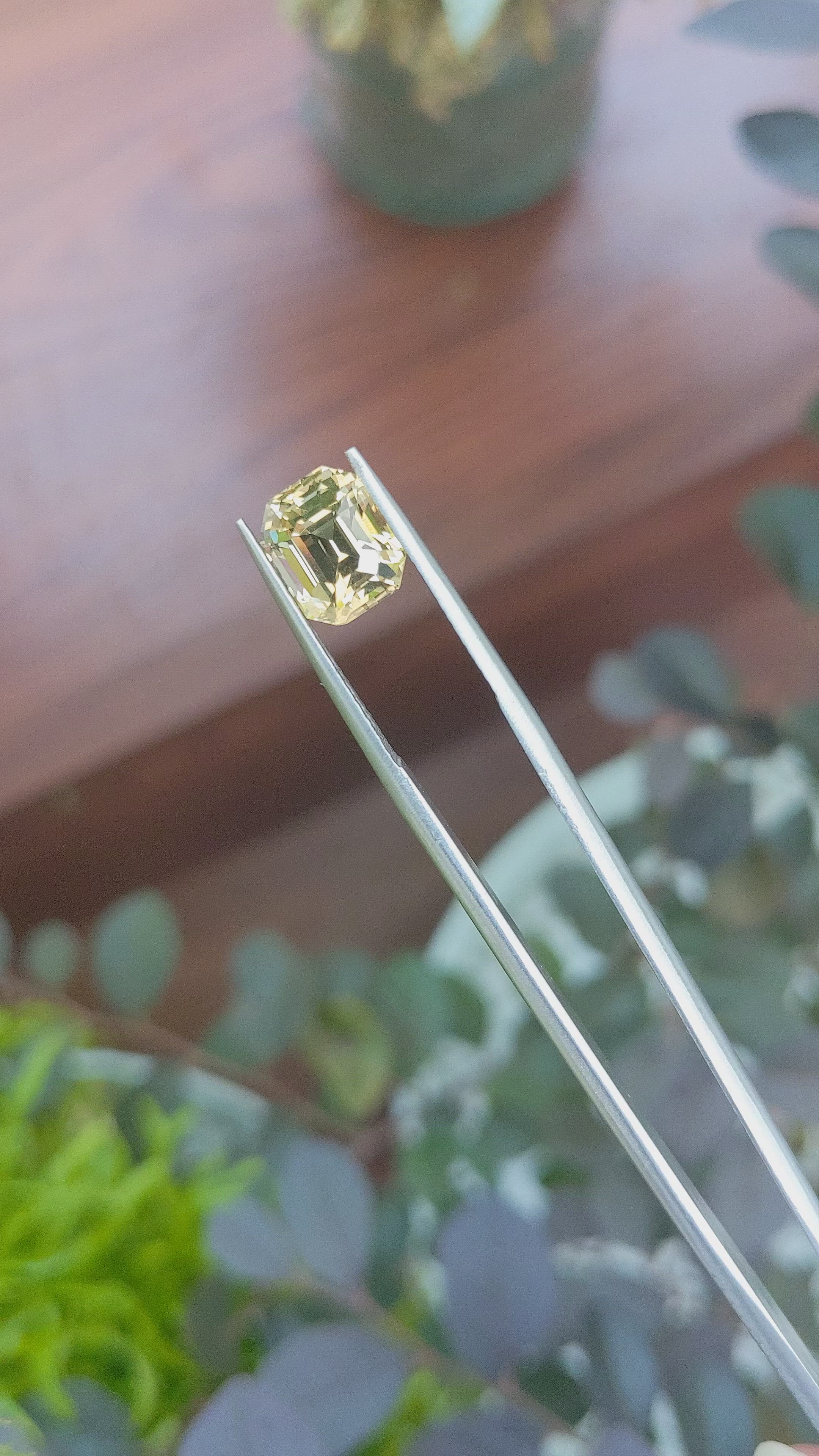 3.31 Ct. Chrysoberyl from Tanzania Size Video