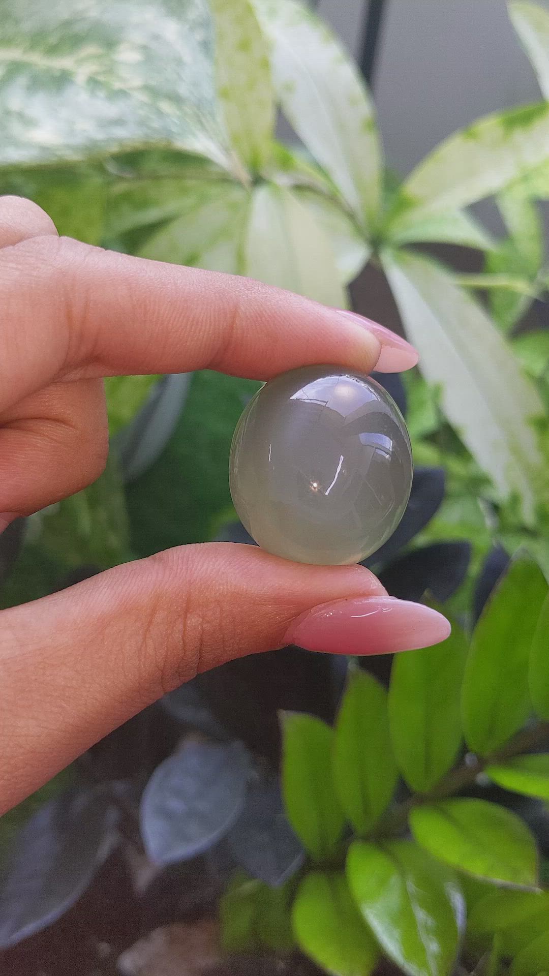 84.77 Ct. Cabochon Moonstone from Ceylon (Sri Lanka) Size Video