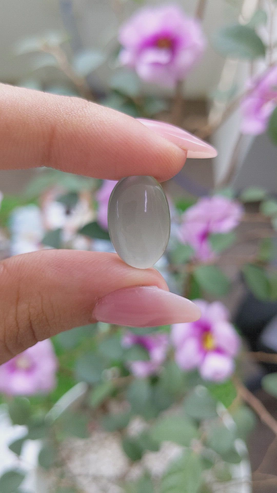 8.82 Ct. Cabochon Moonstone from Ceylon (Sri Lanka) Size Video