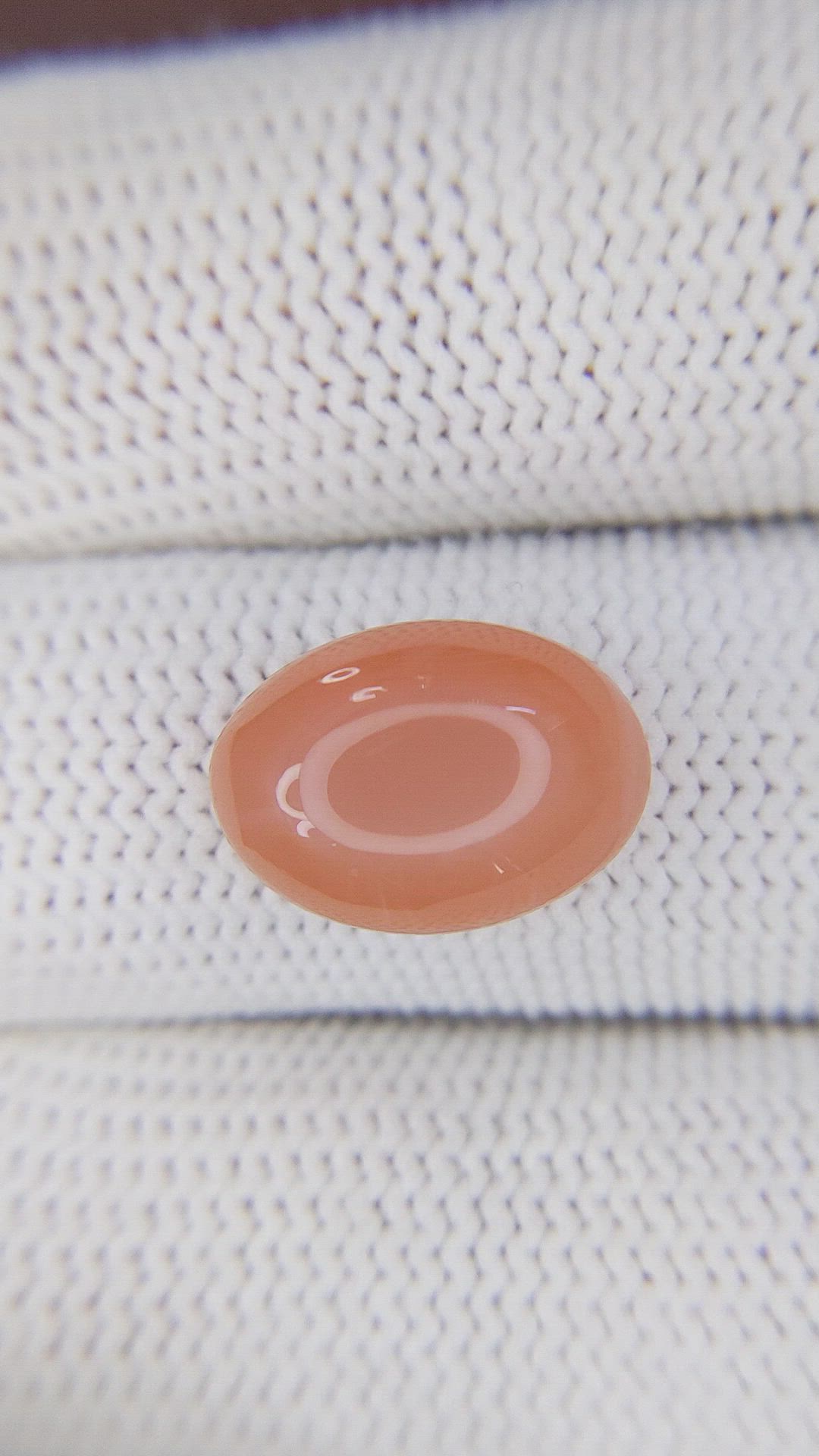 6.46 Ct. Cabochon Moonstone from Ceylon (Sri Lanka) Size Video