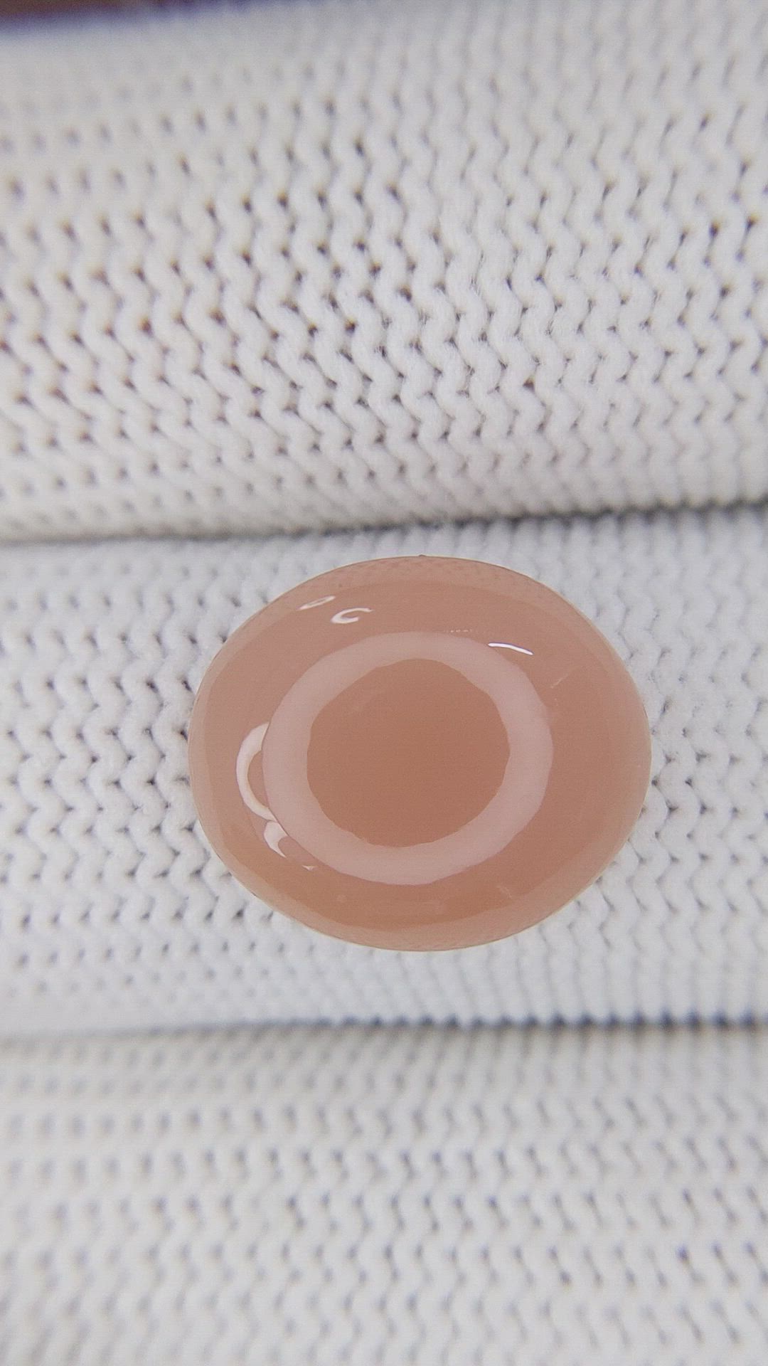 6.22 Ct. Cabochon Moonstone from Ceylon (Sri Lanka) Size Video