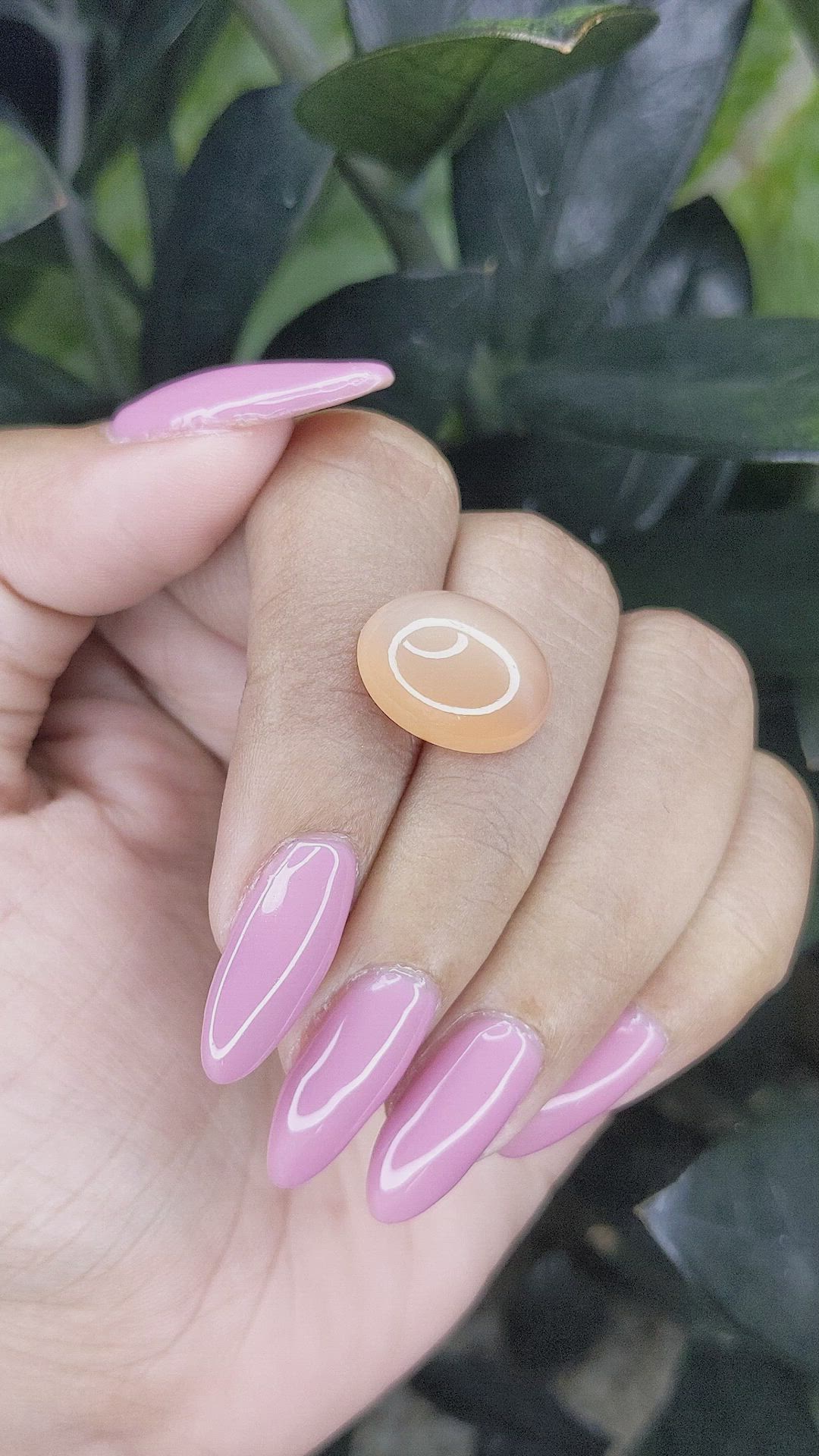 10.75 Ct. Cabochon Moonstone from Ceylon (Sri Lanka) Size Video