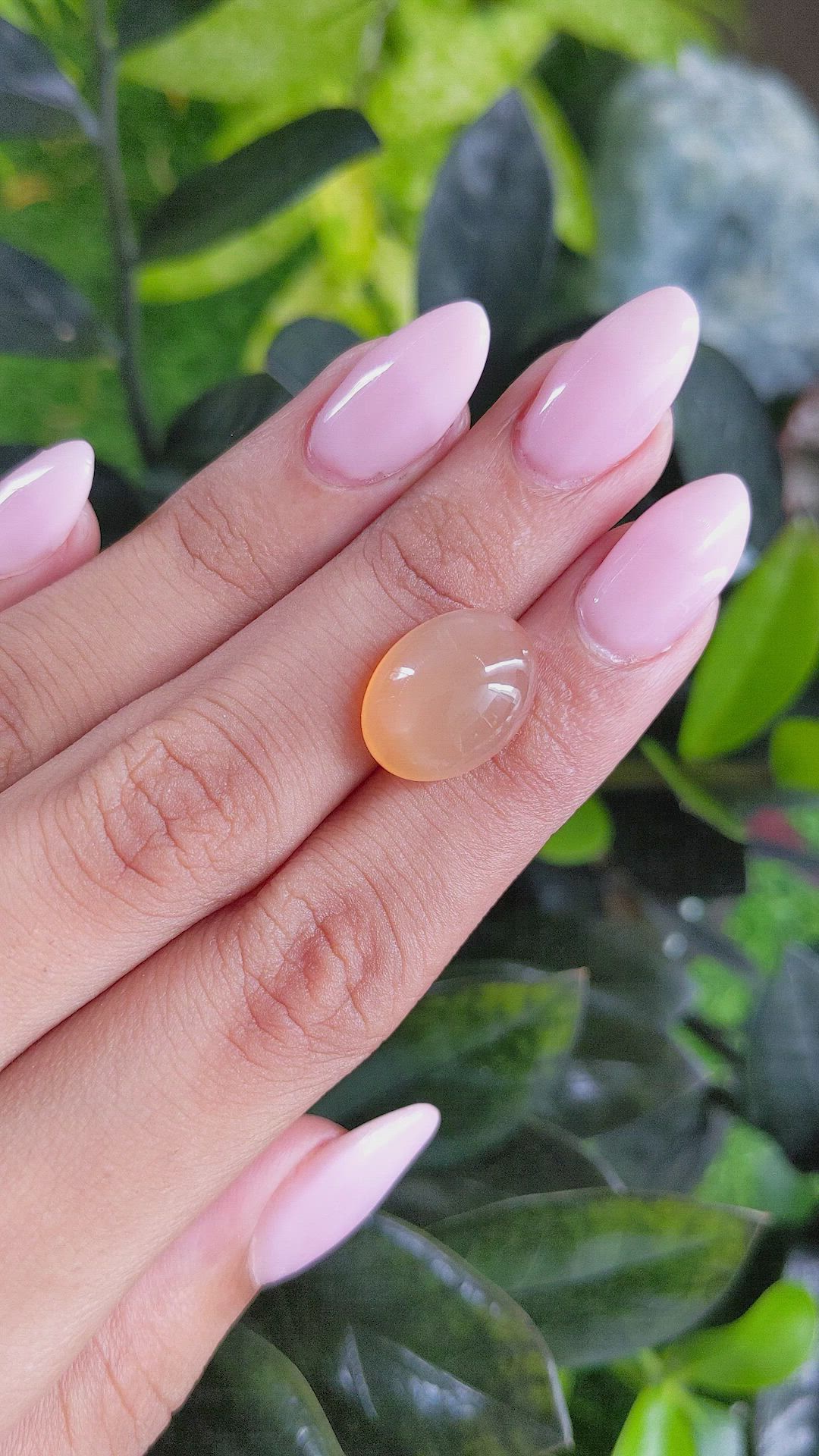 10.12 Ct. Cabochon Moonstone from Ceylon (Sri Lanka) Size Video