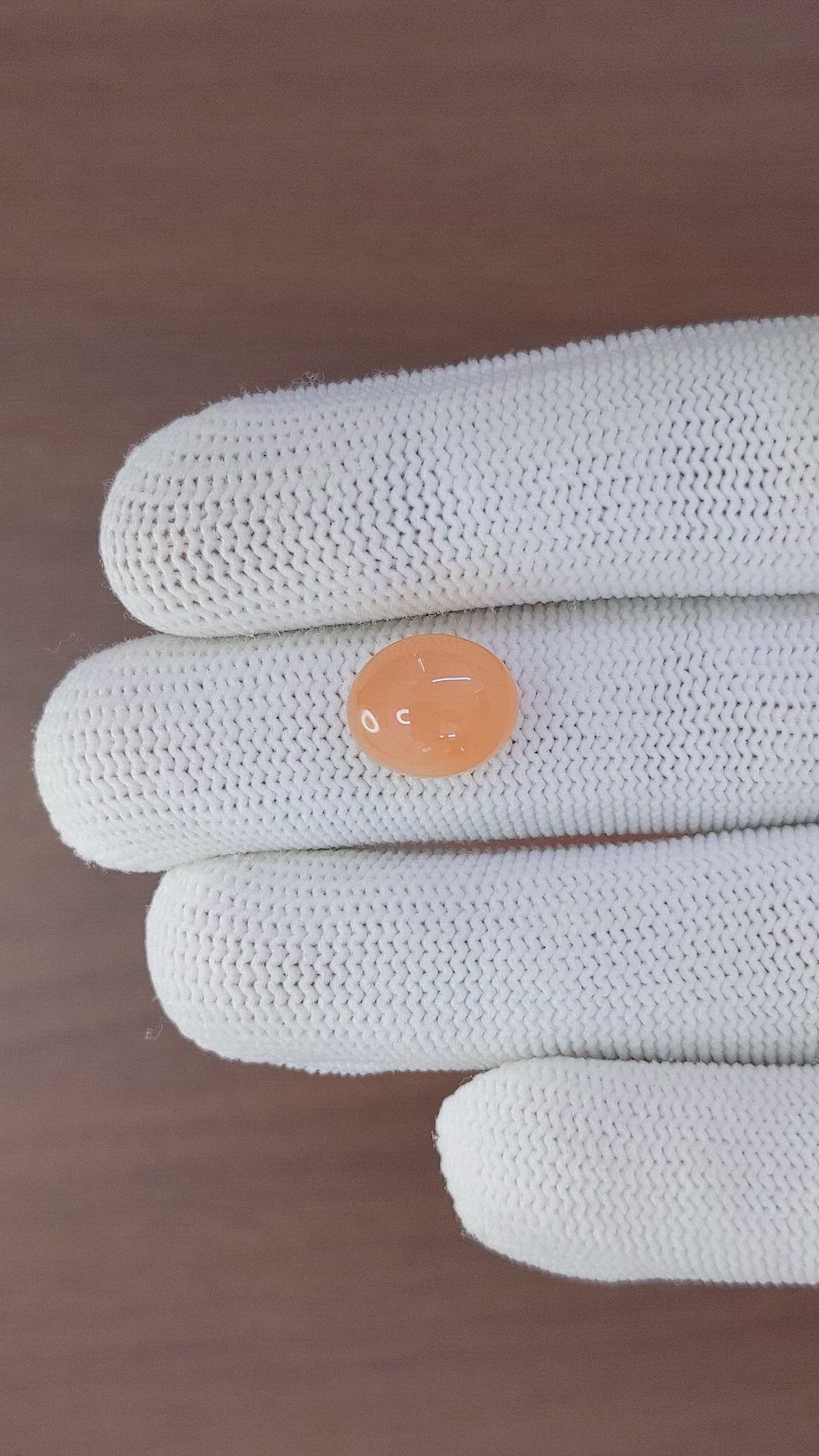 6.10 Ct. Cabochon Moonstone from Ceylon (Sri Lanka) Size Video