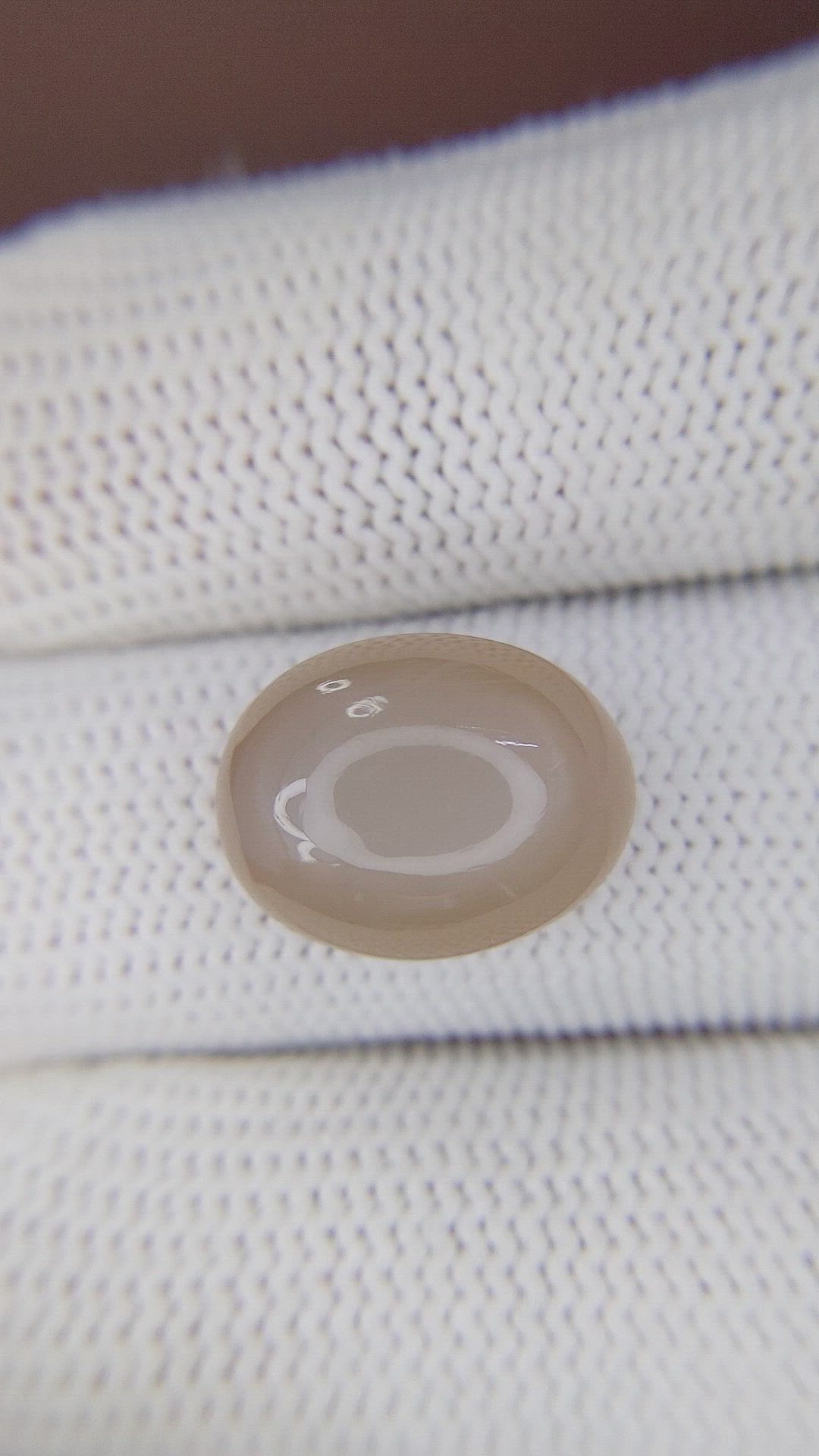 9.44 Ct. Cabochon Moonstone from Ceylon (Sri Lanka) Size Video