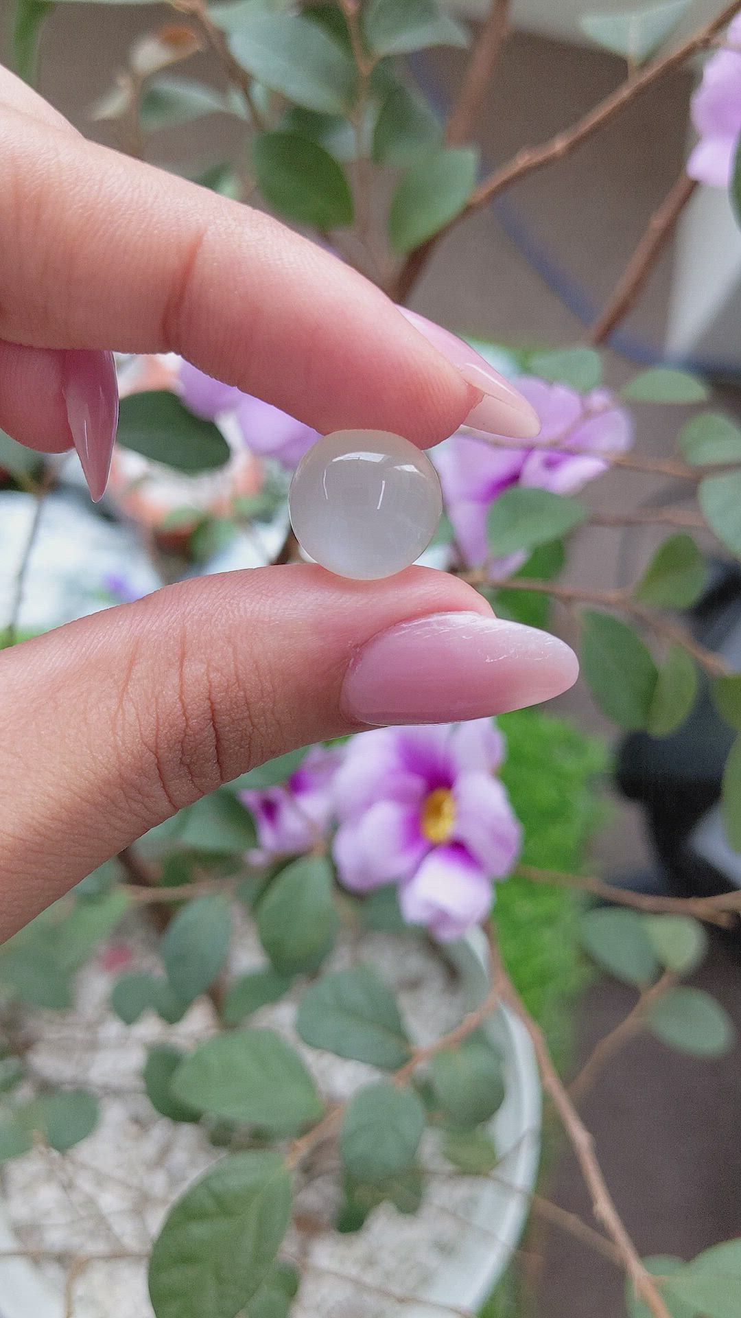 10.16 Ct. Cabochon Moonstone from Ceylon (Sri Lanka) Size Video
