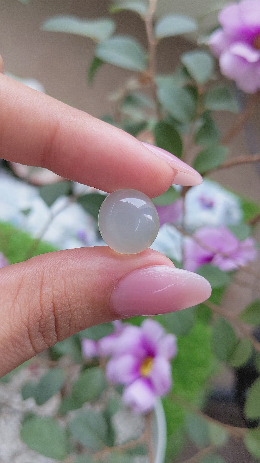10.17 Ct. Cabochon Moonstone from Ceylon (Sri Lanka) Size Video