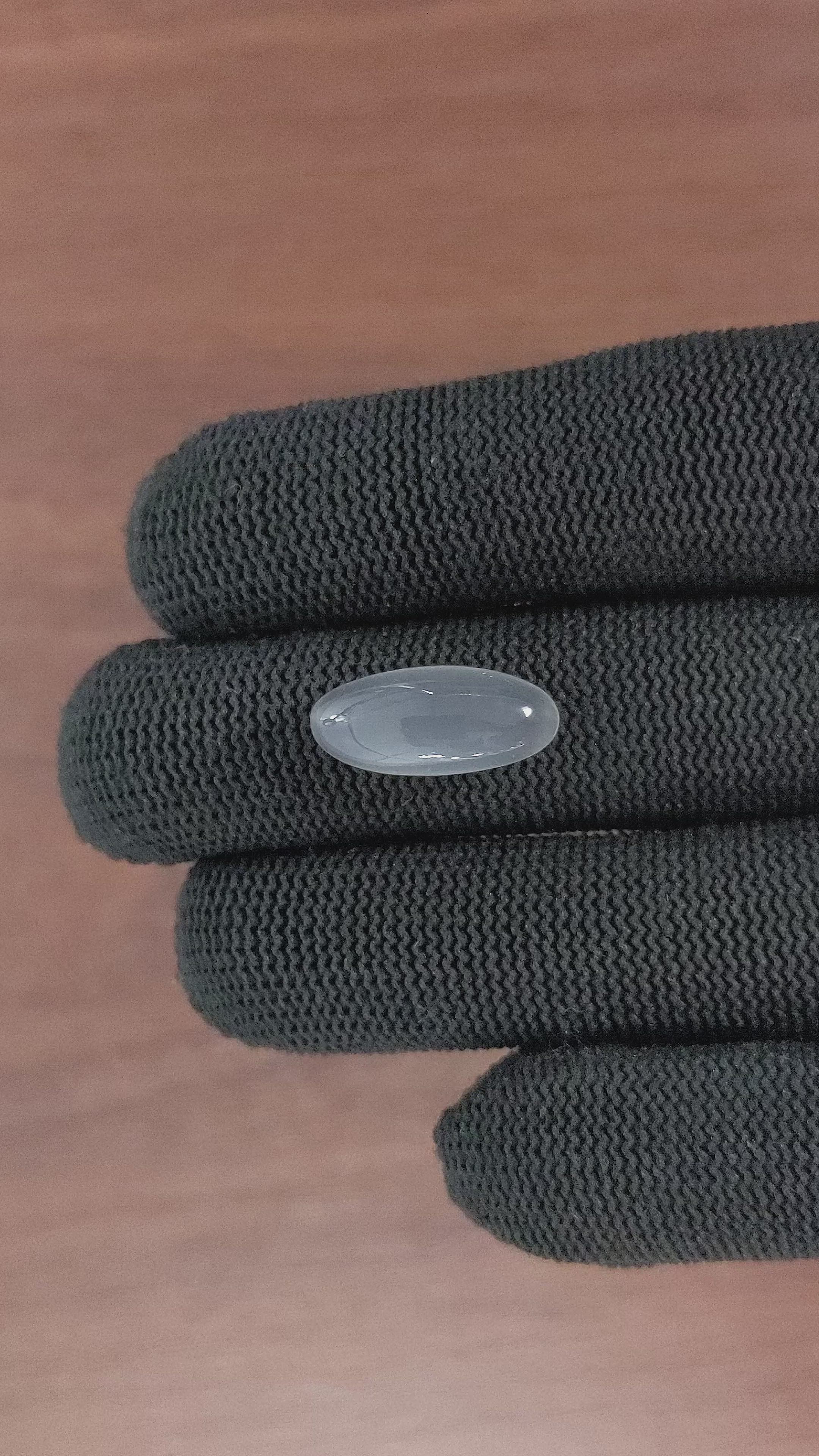 8.17 Ct. Cabochon Moonstone from Ceylon (Sri Lanka) Size Video