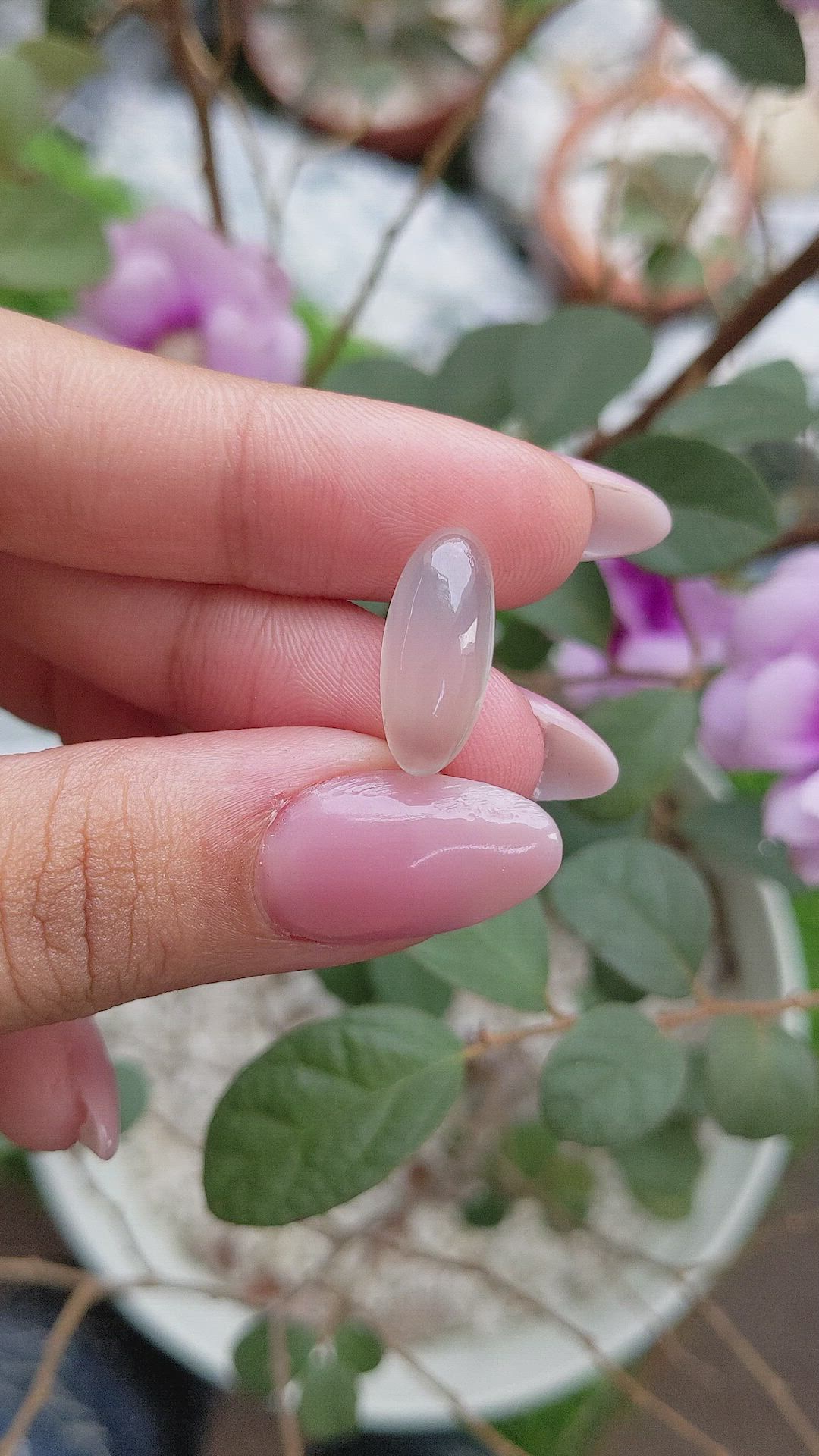 8.17 Ct. Cabochon Moonstone from Ceylon (Sri Lanka) Size Video