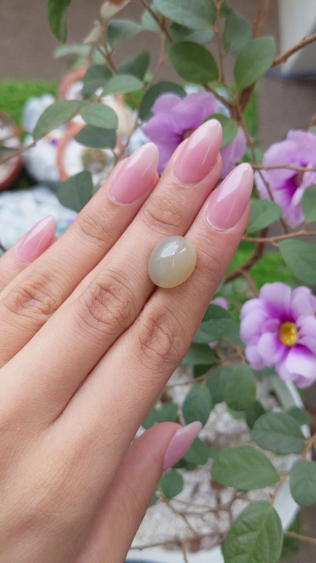 11.67 Ct. Cabochon Moonstone from Ceylon (Sri Lanka) Size Video
