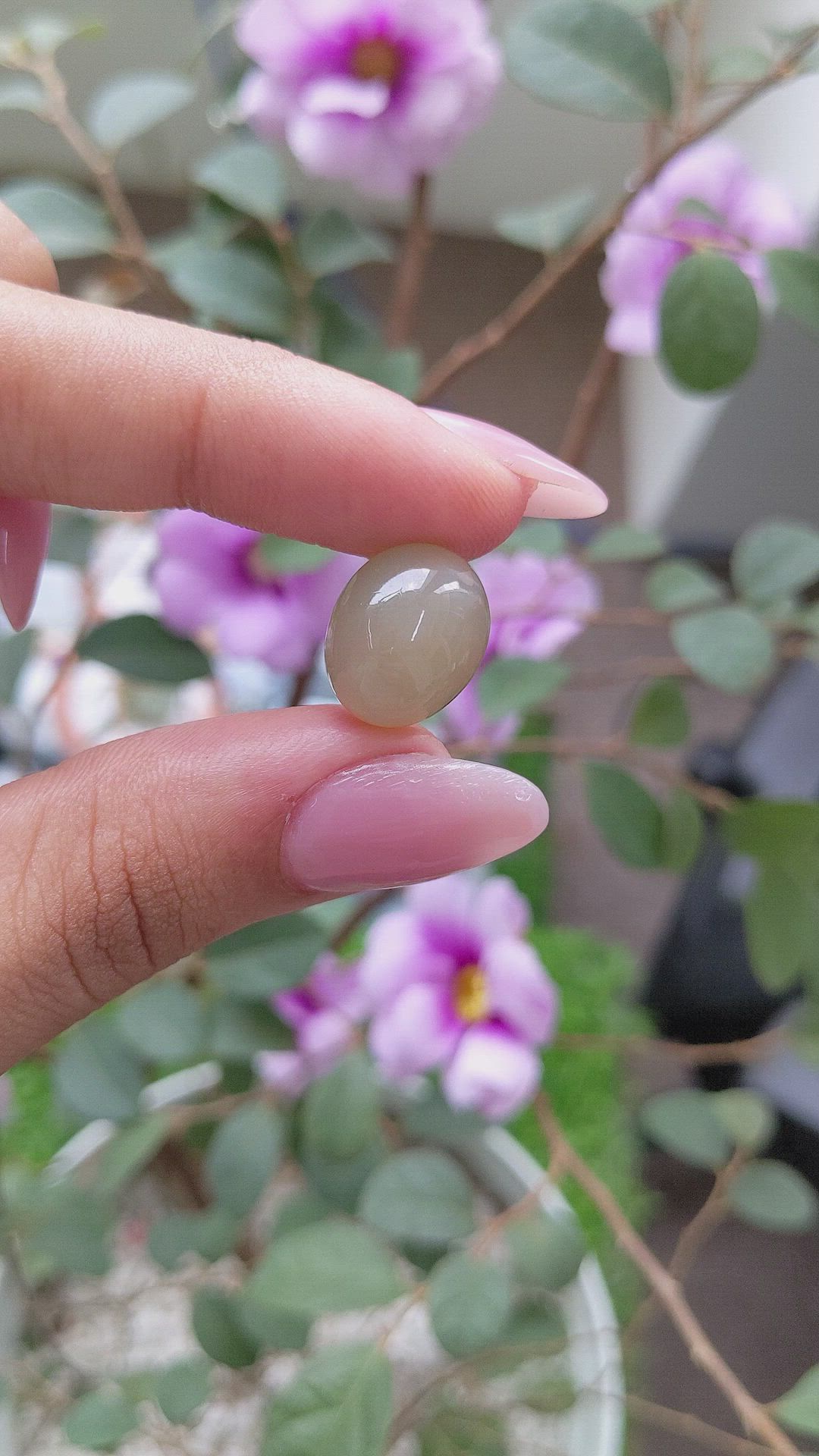11.67 Ct. Cabochon Moonstone from Ceylon (Sri Lanka) Size Video