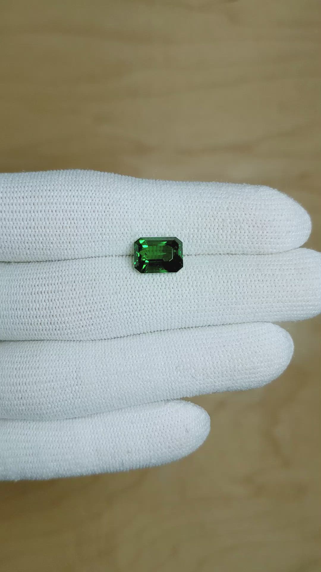 4.02 Ct. Tsavorite Garnet from East Africa Size Video