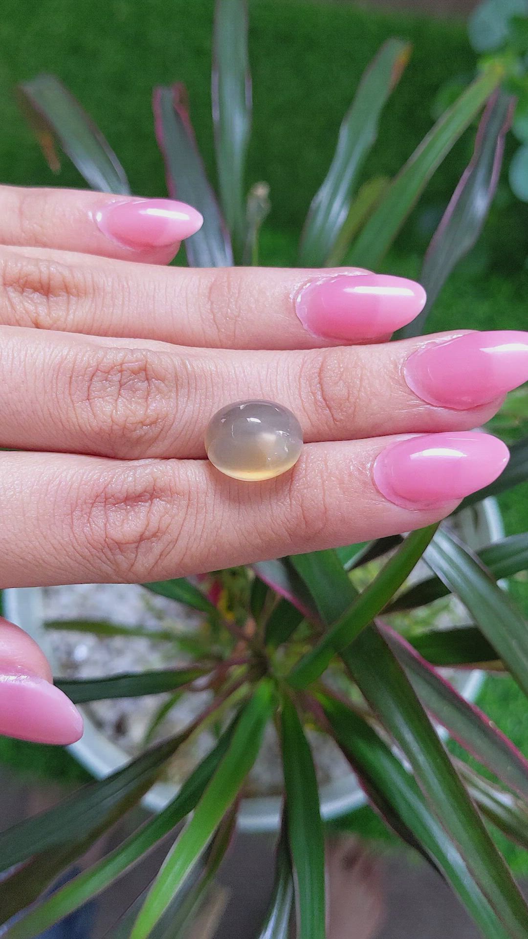 11.03 Ct. Cabochon Moonstone from Ceylon (Sri Lanka) Size Video