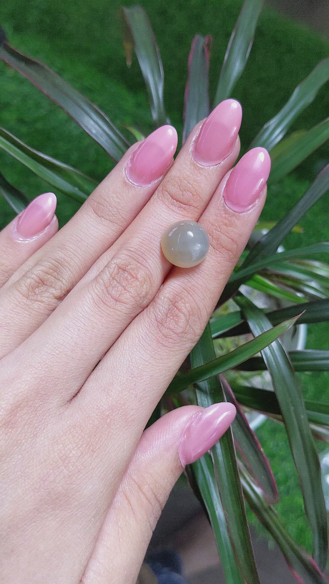 10.48 Ct. Cabochon Moonstone from Ceylon (Sri Lanka) Size Video