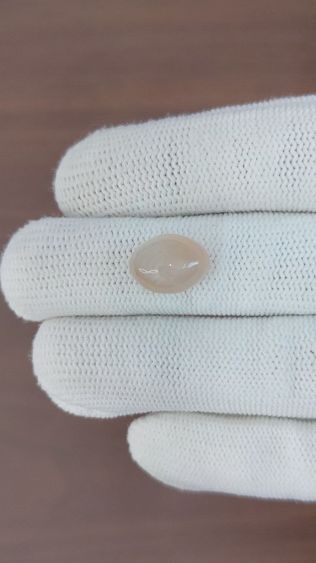 6.24 Ct. Cabochon Moonstone from Ceylon (Sri Lanka) Size Video