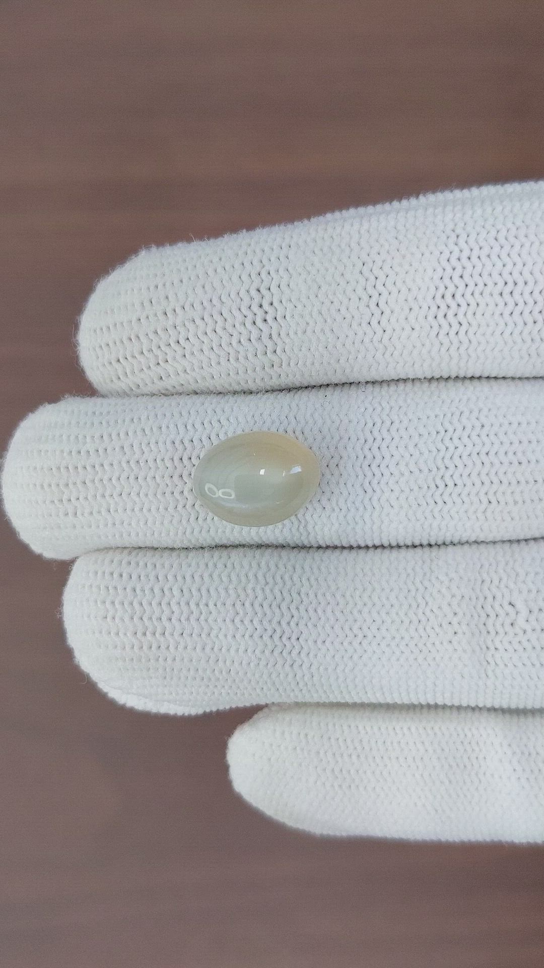 6.59 Ct. Cabochon Moonstone from Ceylon (Sri Lanka) Size Video