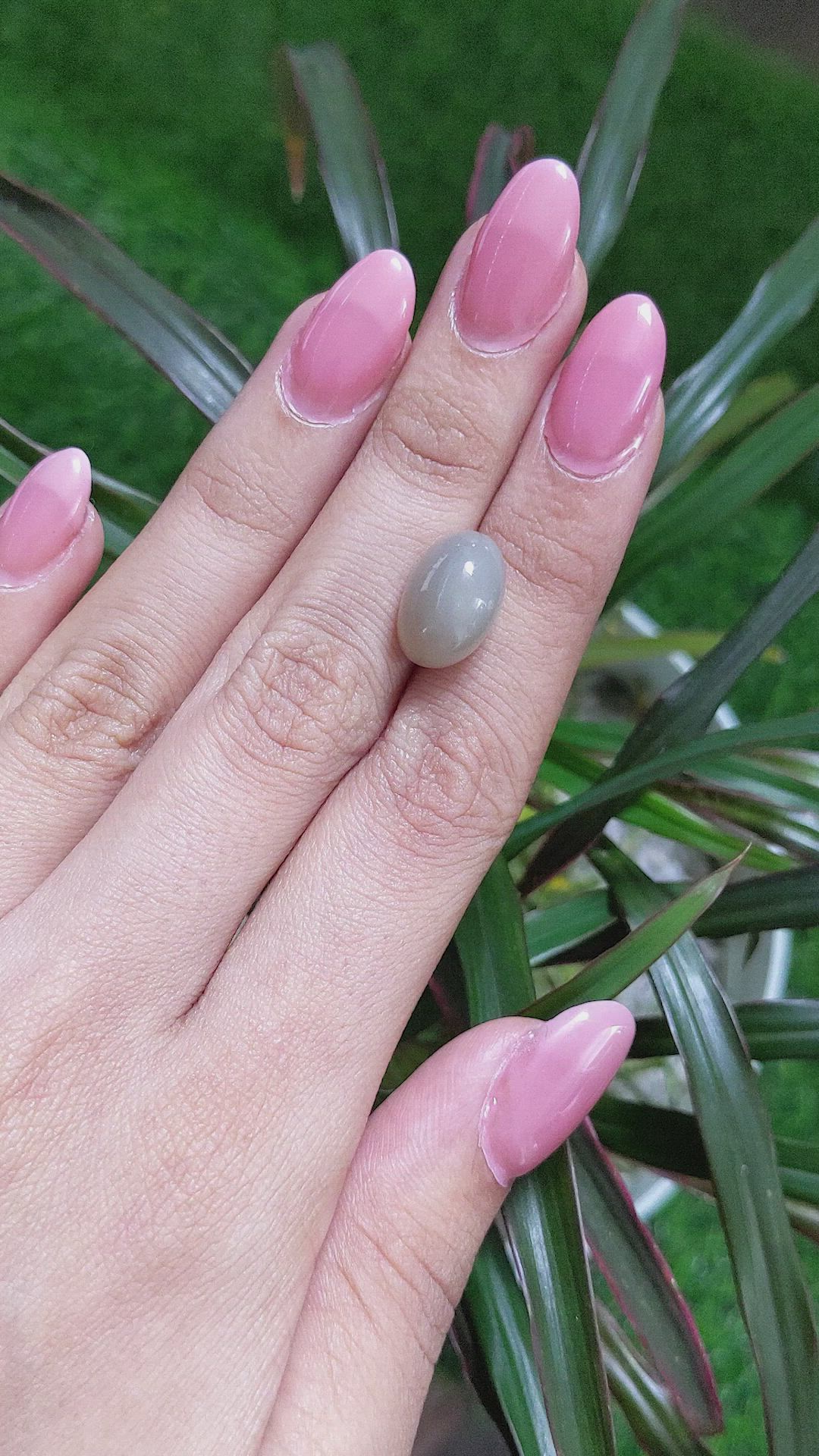 10.52 Ct. Cabochon Moonstone from Ceylon (Sri Lanka) Size Video